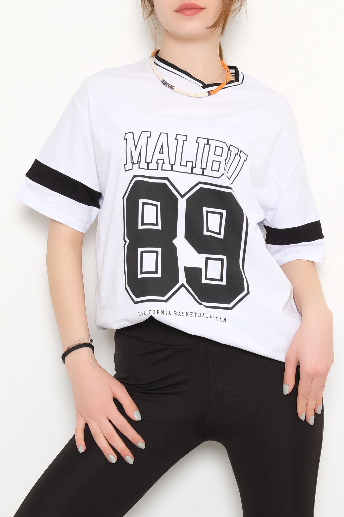 Baskılı Tişört Beyaz - 3384.105.