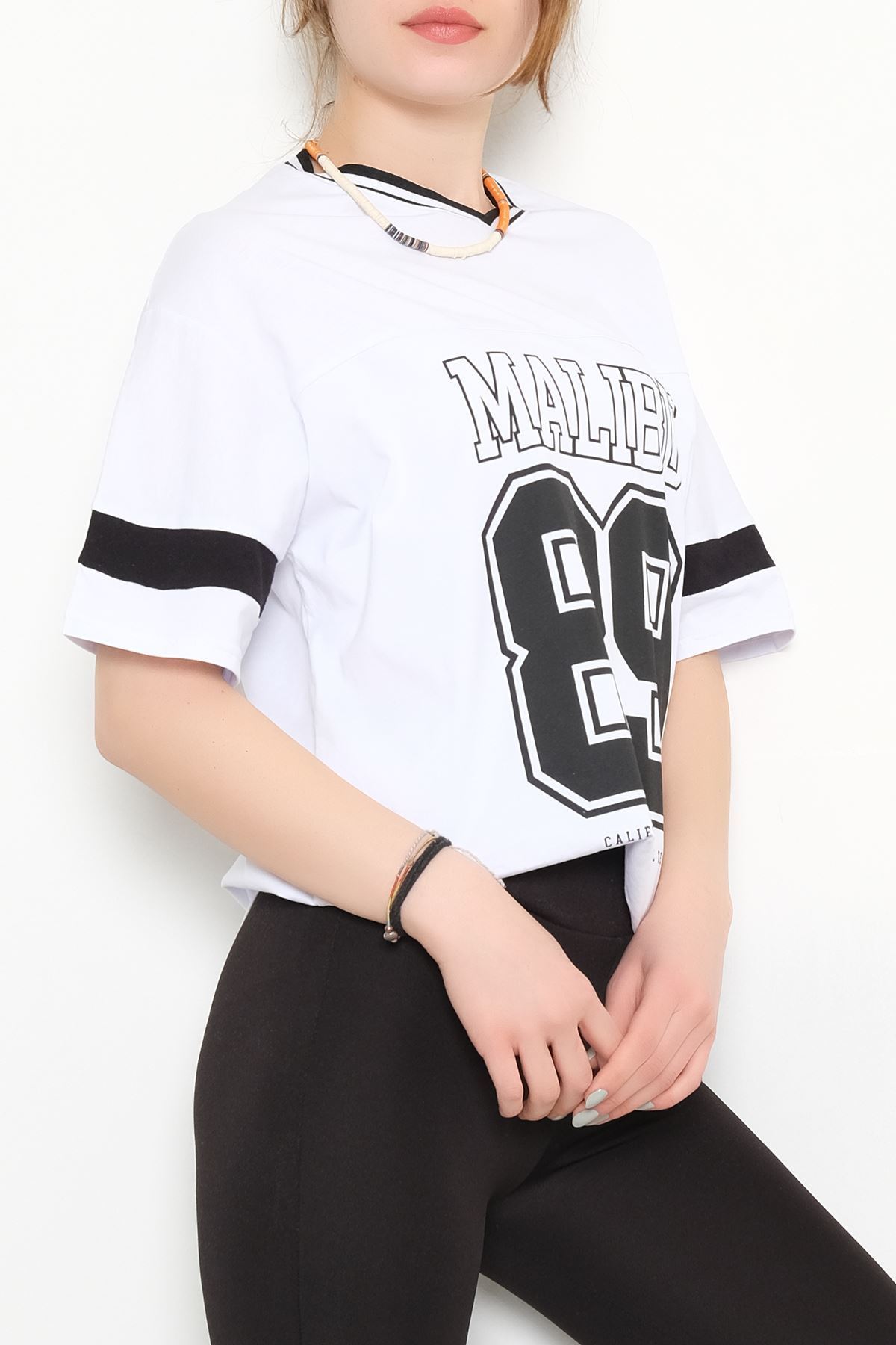 Baskılı Tişört Beyaz - 3384.105.