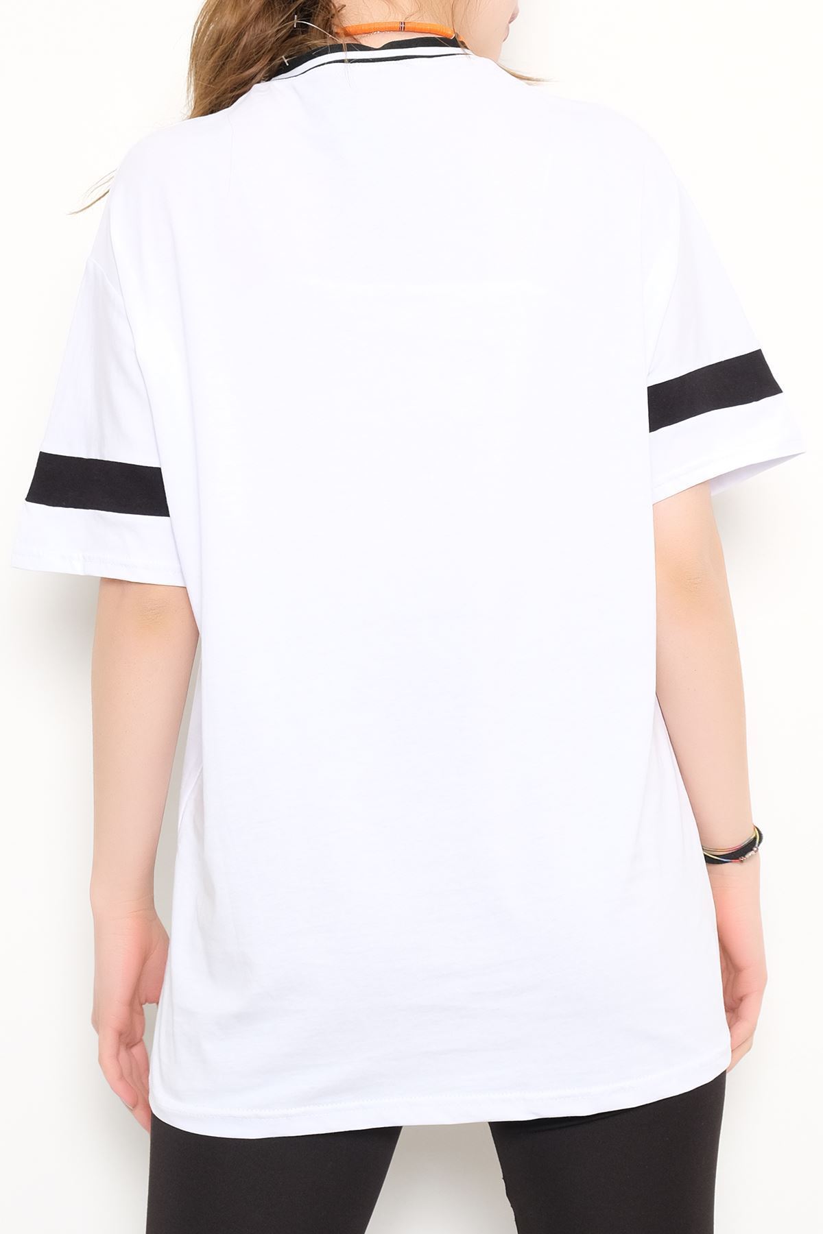 Baskılı Tişört Beyaz - 3384.105.