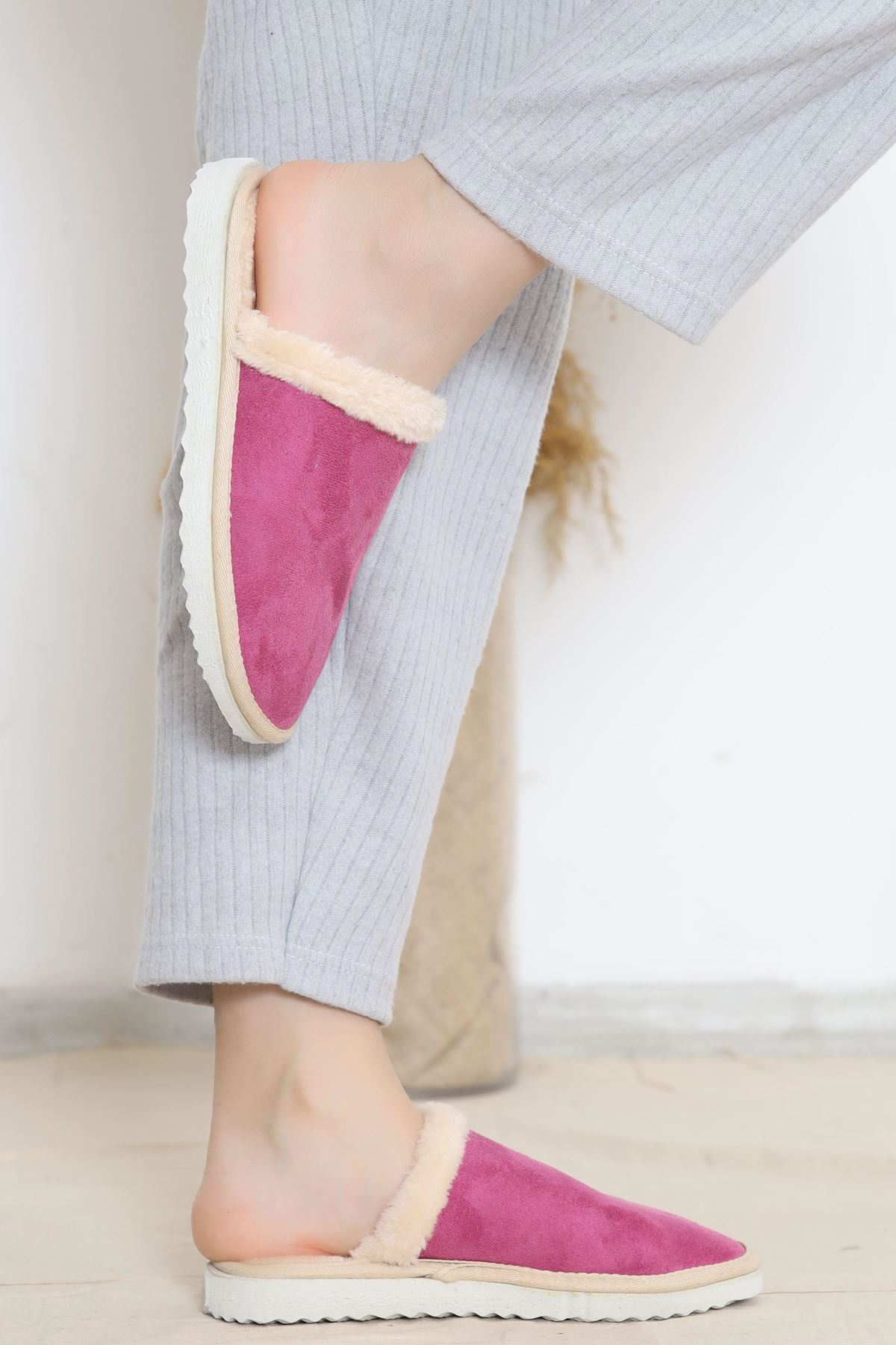 Süet Terlik Fuşya - 15561.264.