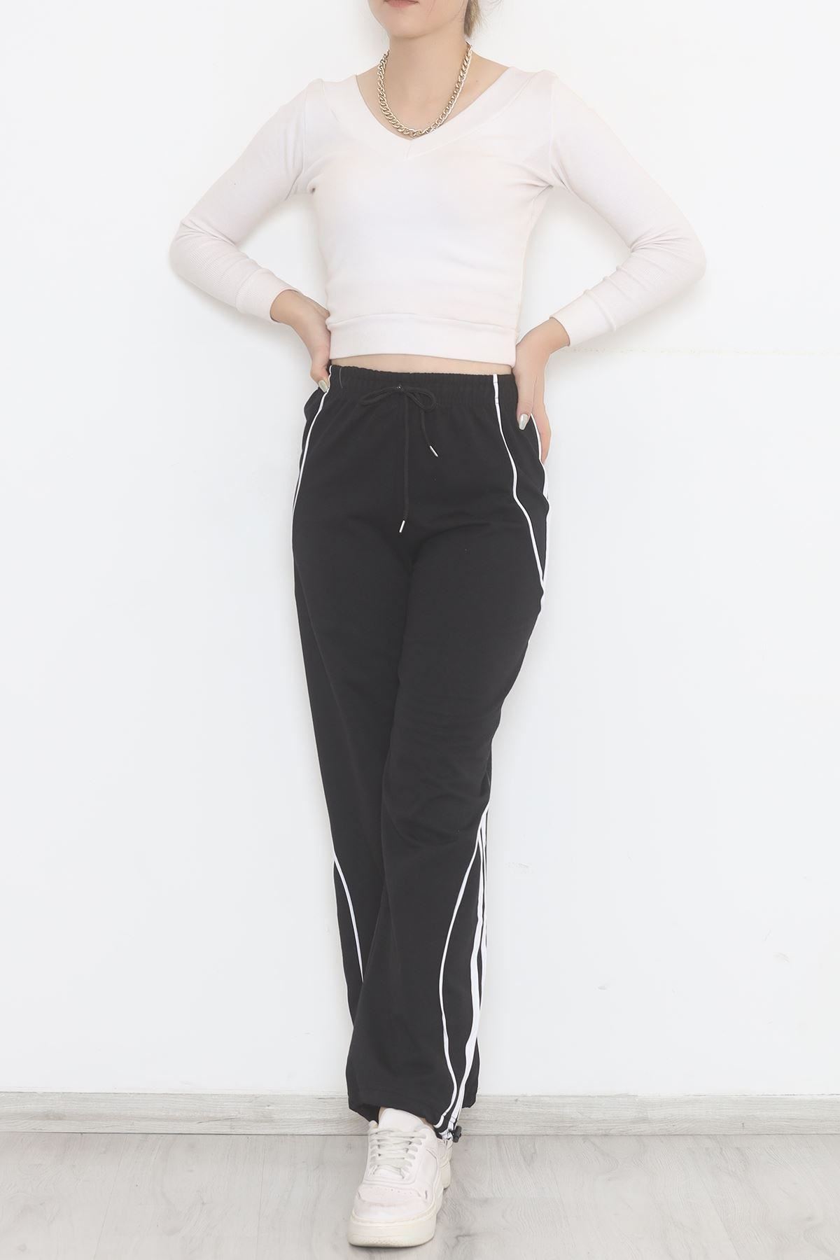 Paça Lastikli Eşofman Altı Siyah - 12586.1567.