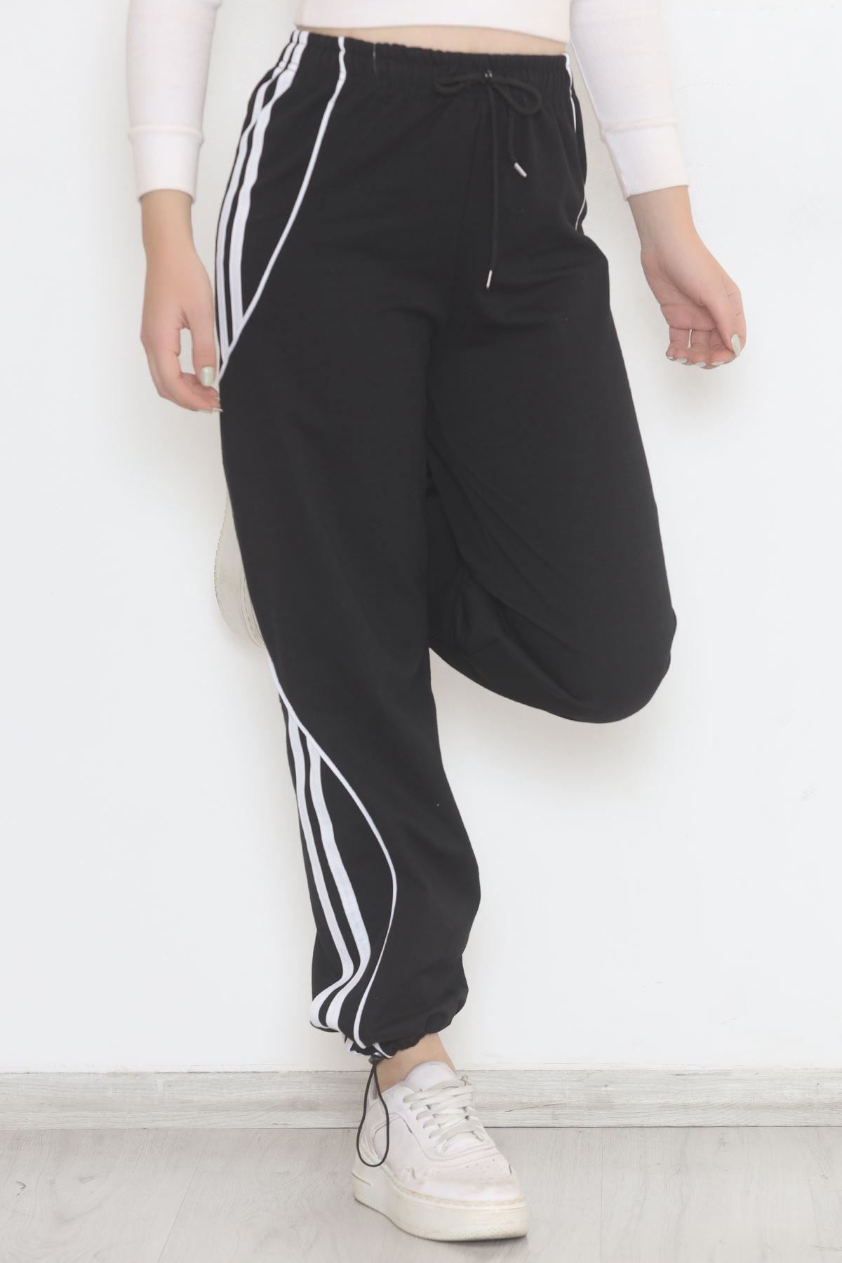 Paça Lastikli Eşofman Altı Siyah - 12586.1567.