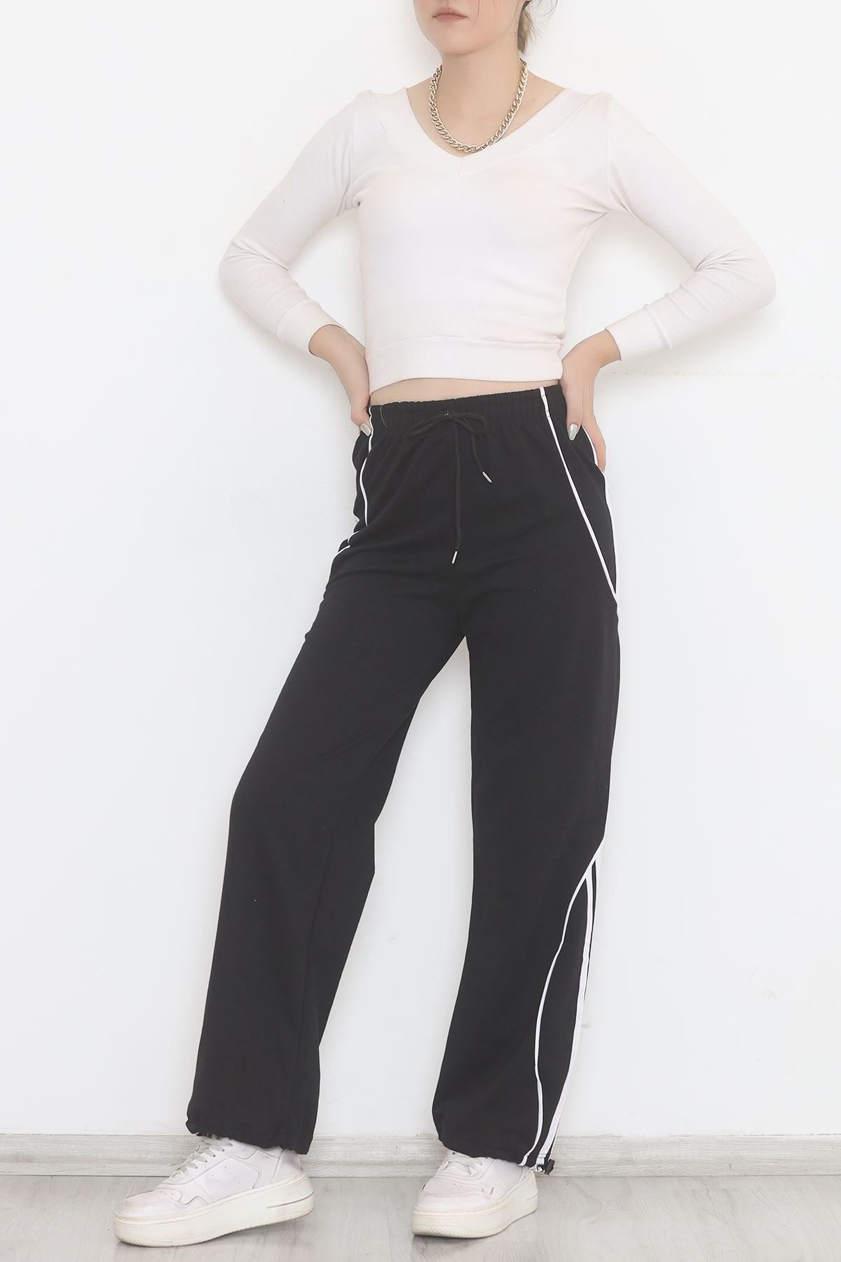 Paça Lastikli Eşofman Altı Siyah - 12586.1567.