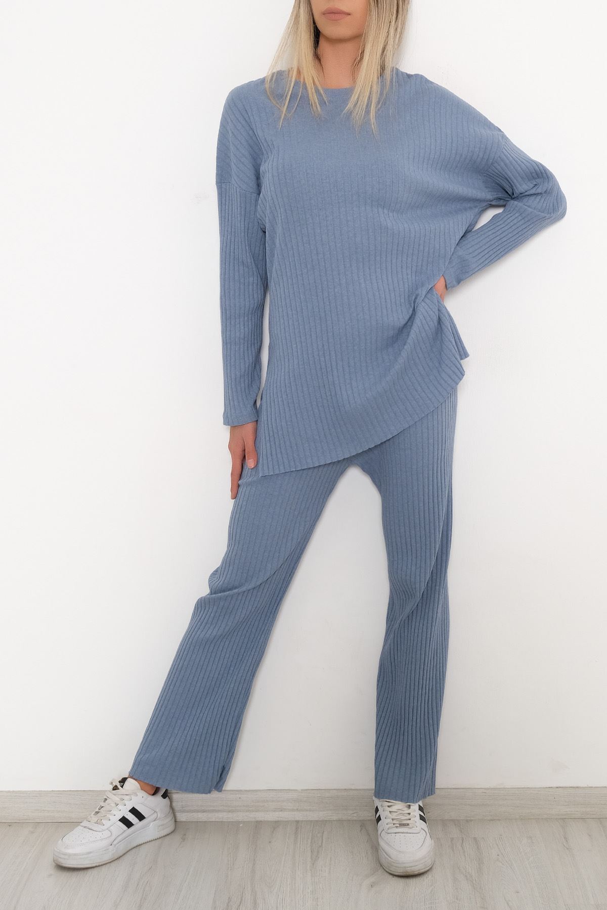 Uzun Kol Fitilli Takım Açıkmavi - 10147.1567.