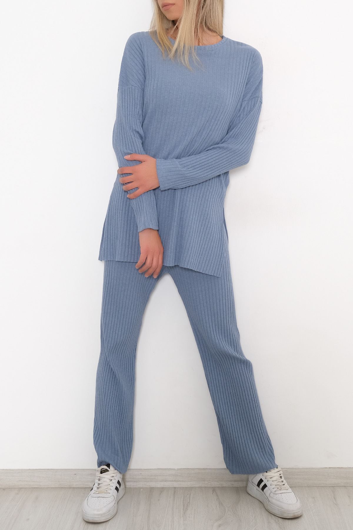 Uzun Kol Fitilli Takım Açıkmavi - 10147.1567.