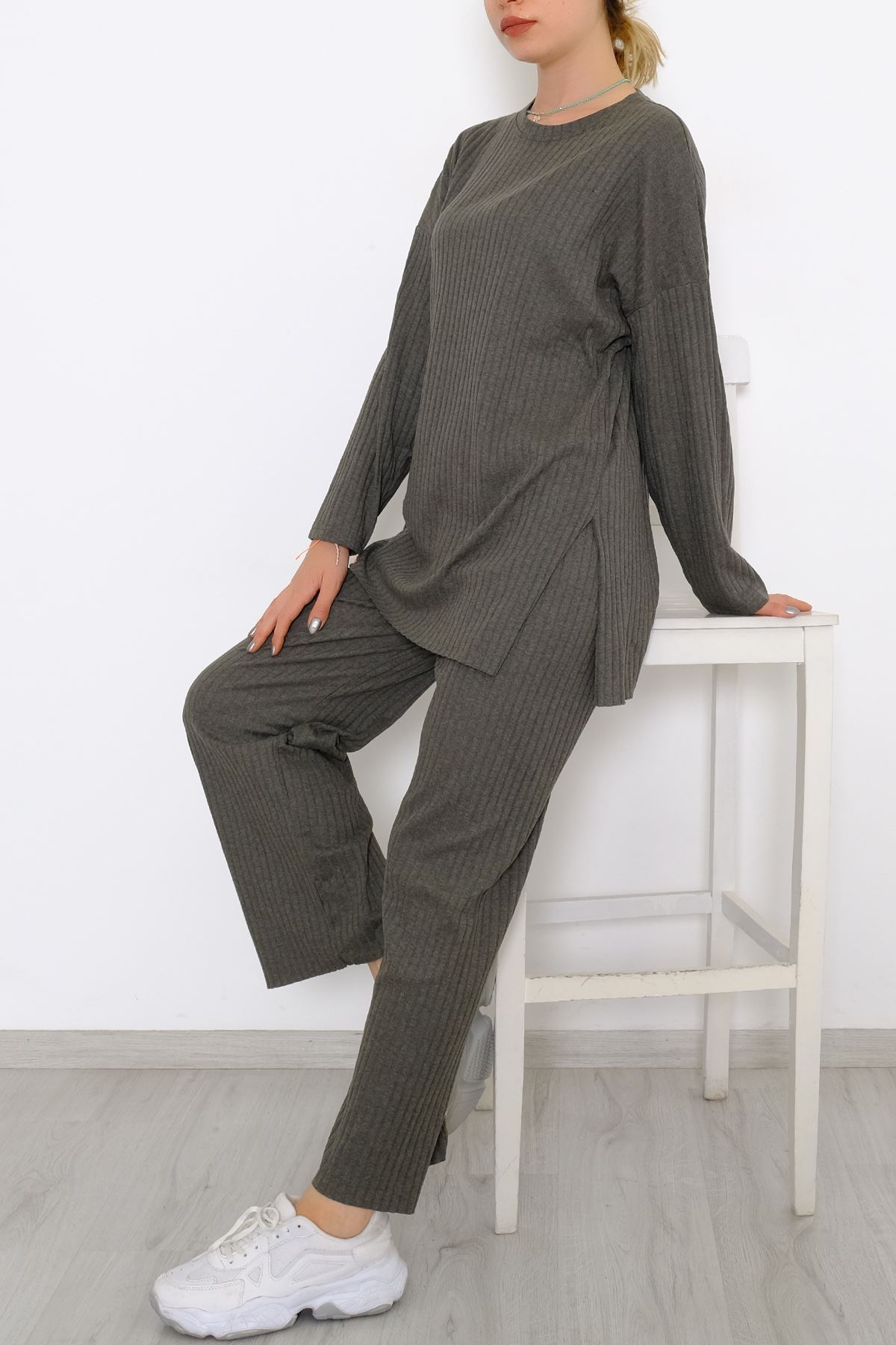 Uzun Kol Fitilli Takım Haki - 10147.1567.