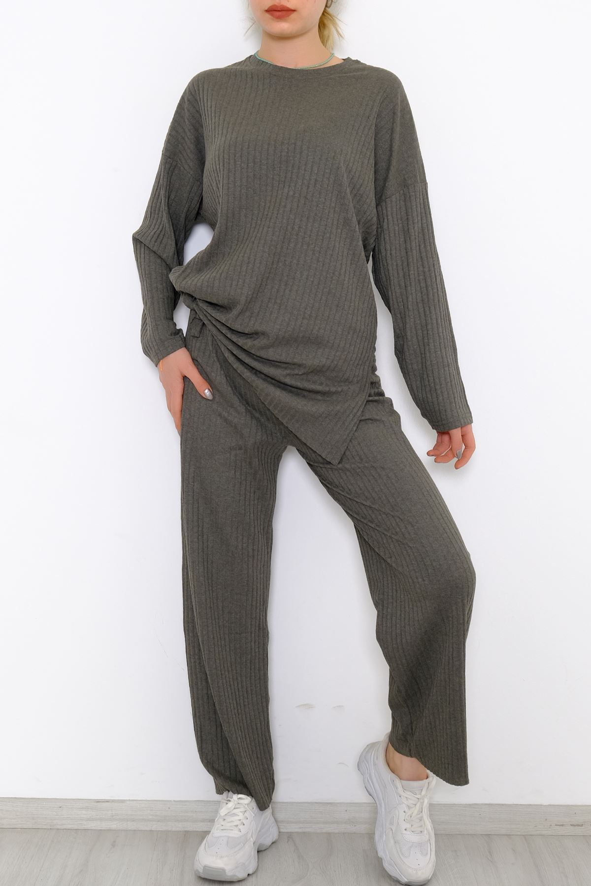 Uzun Kol Fitilli Takım Haki - 10147.1567.