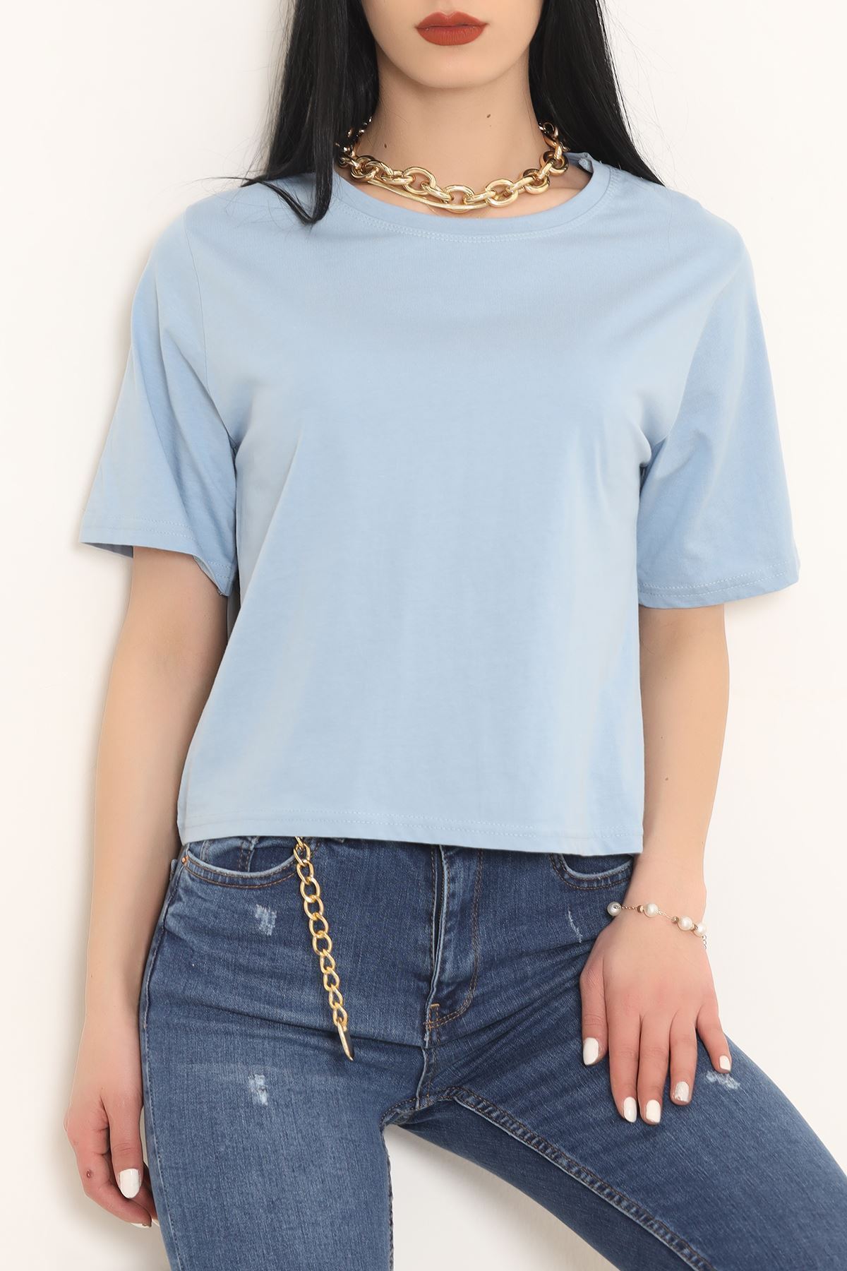 Bisiklet Yaka Tişört Bebemavi - 3643.105.