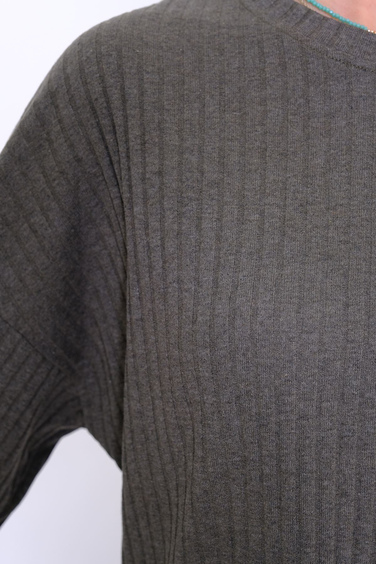 Uzun Kol Fitilli Takım Haki - 10147.1567.