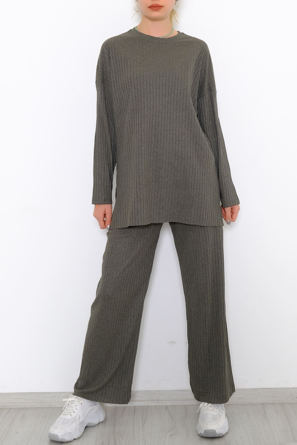 Uzun Kol Fitilli Takım Haki - 10147.1567.