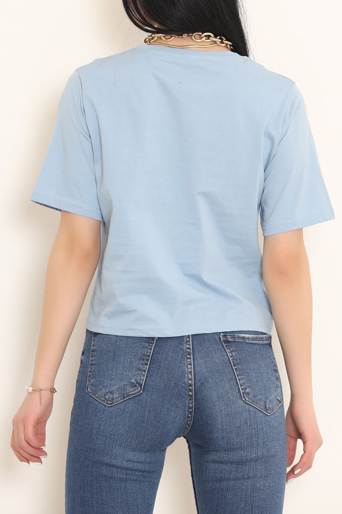 Bisiklet Yaka Tişört Bebemavi - 3643.105.