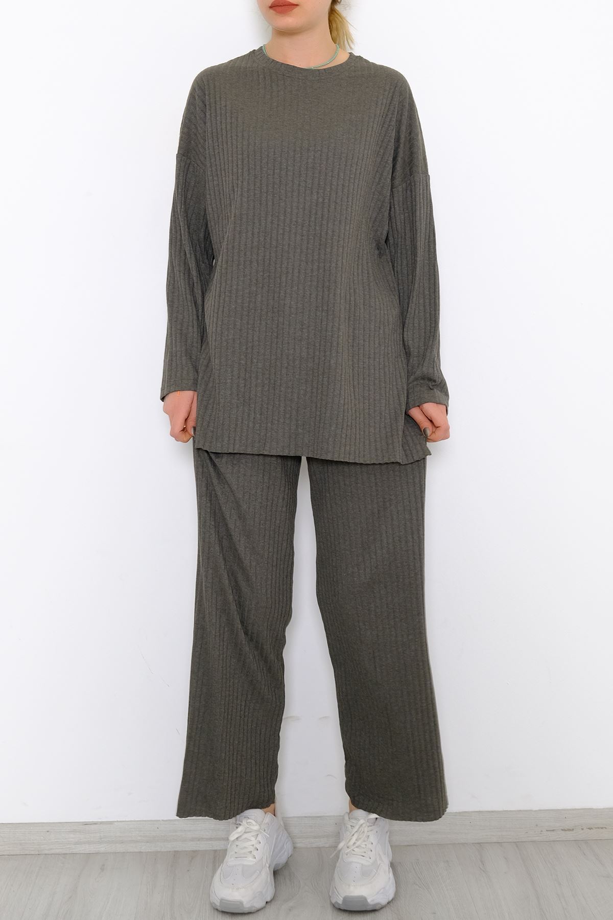Uzun Kol Fitilli Takım Haki - 10147.1567.