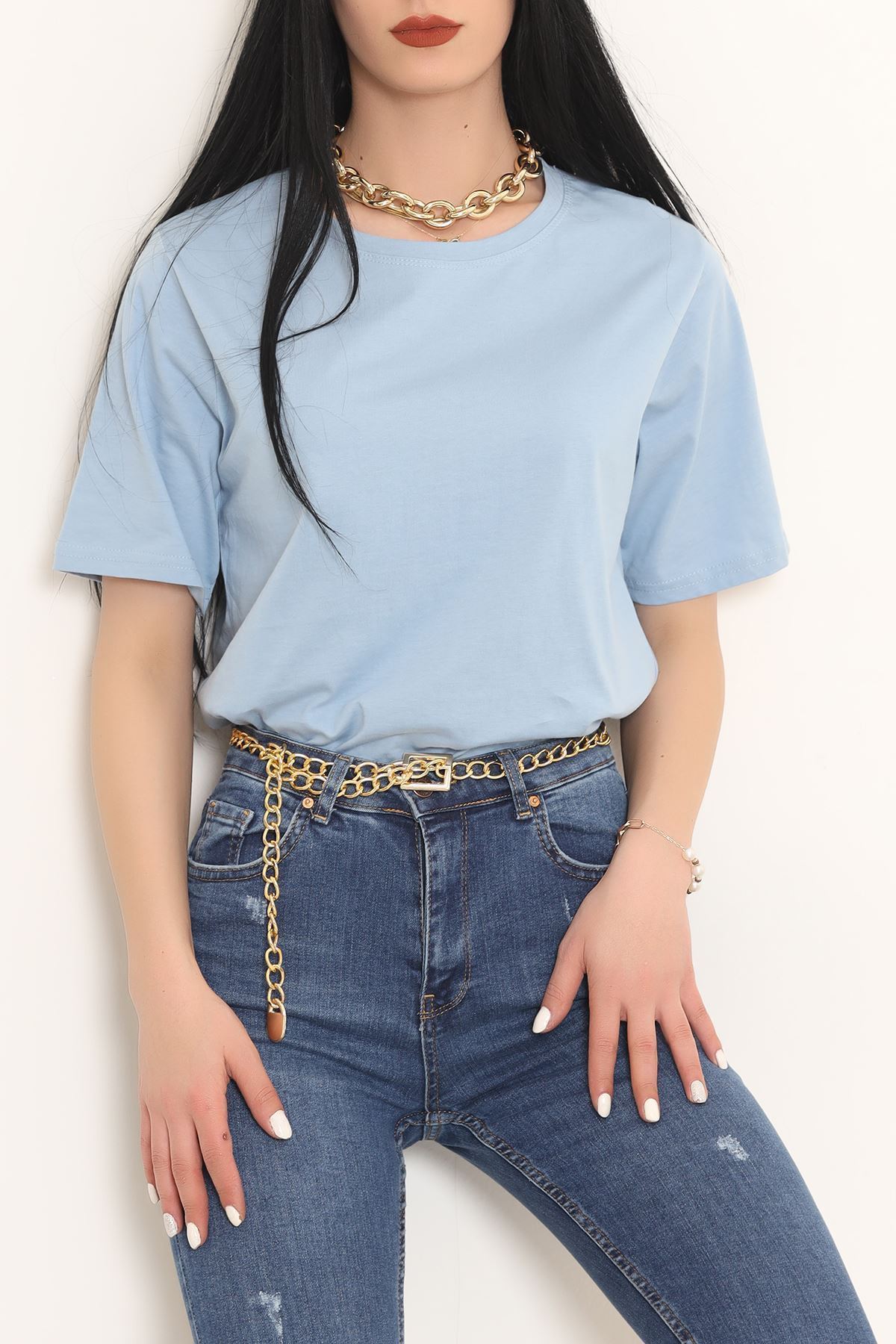 Bisiklet Yaka Tişört Bebemavi - 3643.105.