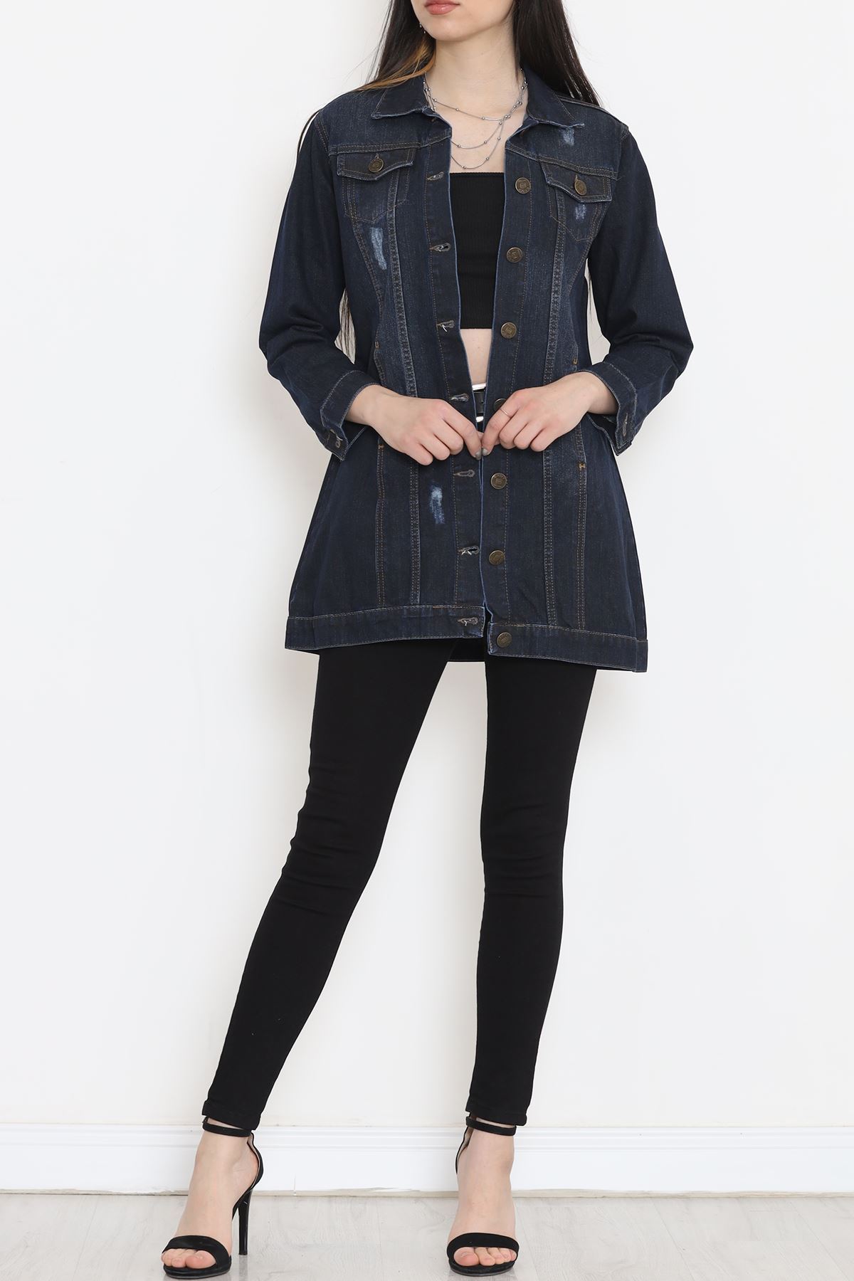 Lazerli Kot Ceket Koyulaci - 18261.1831.