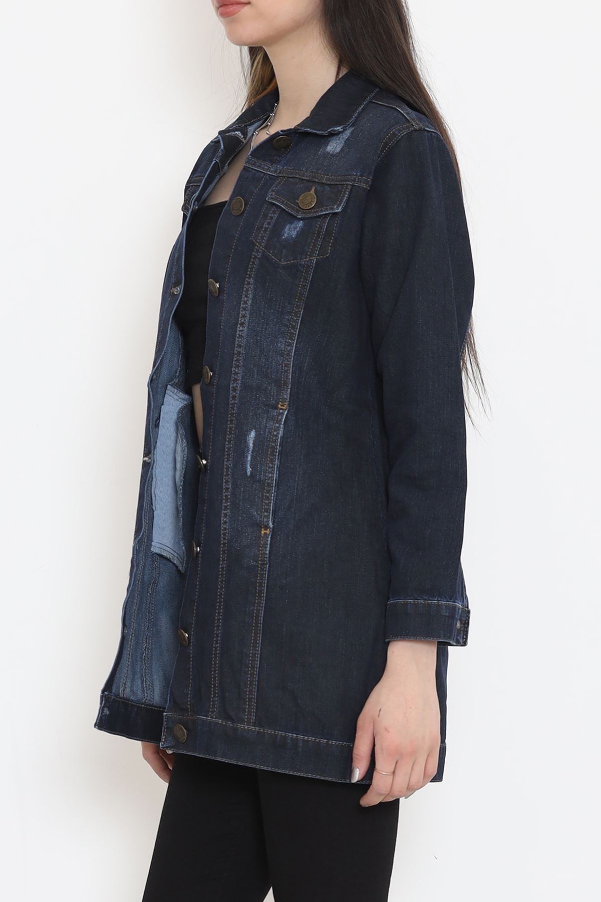 Lazerli Kot Ceket Koyulaci - 18261.1831.