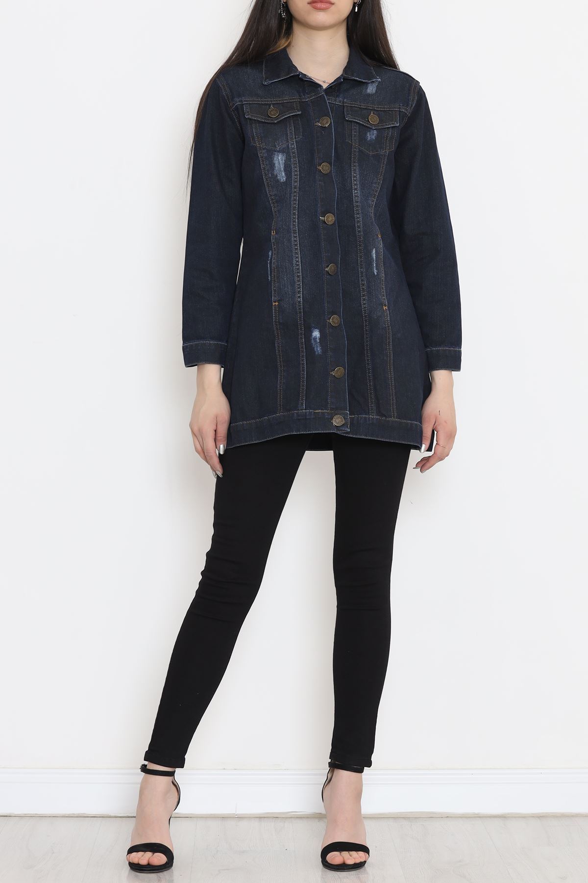 Lazerli Kot Ceket Koyulaci - 18261.1831.