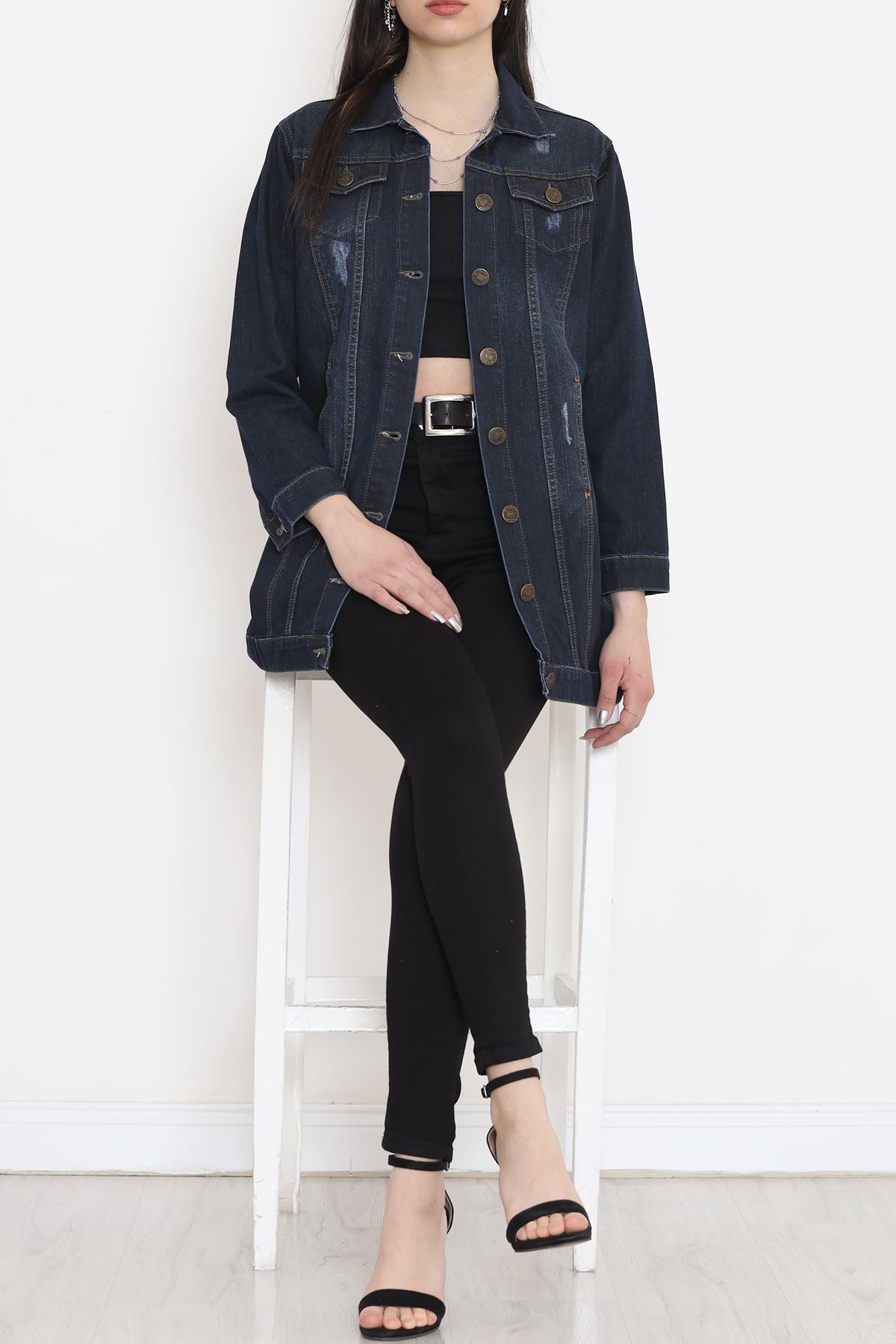 Lazerli Kot Ceket Koyulaci - 18261.1831.