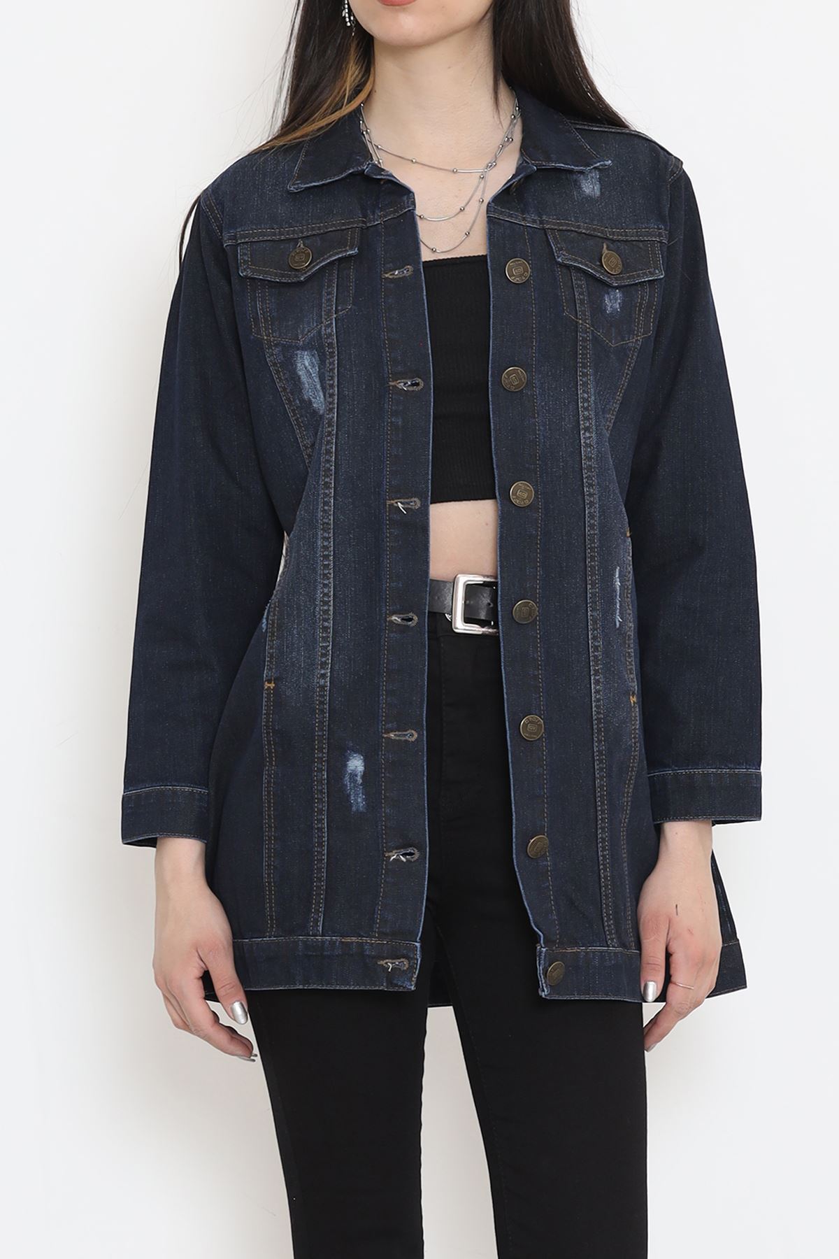 Lazerli Kot Ceket Koyulaci - 18261.1831.