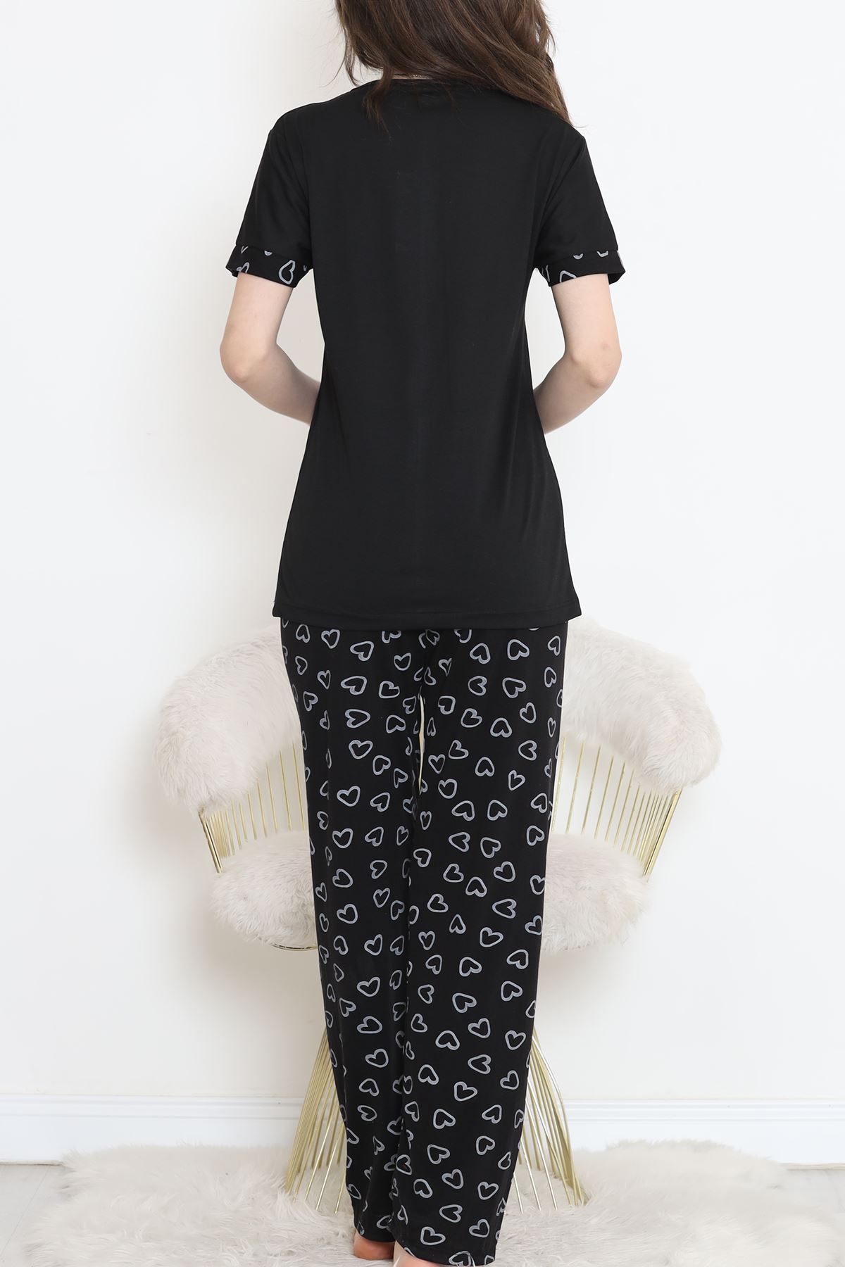 Poliviskon Bisiklet Yaka Takım Siyah - 301.1287.