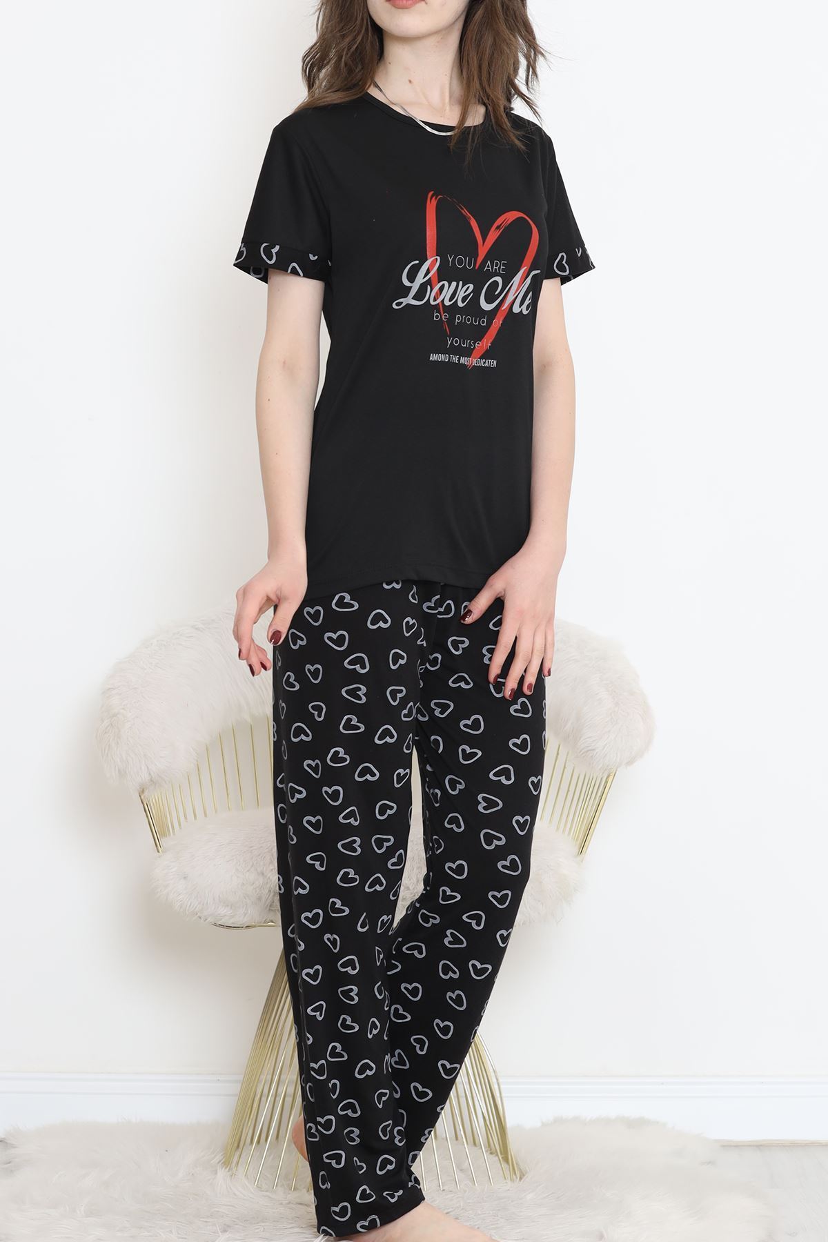 Poliviskon Bisiklet Yaka Takım Siyah - 301.1287.