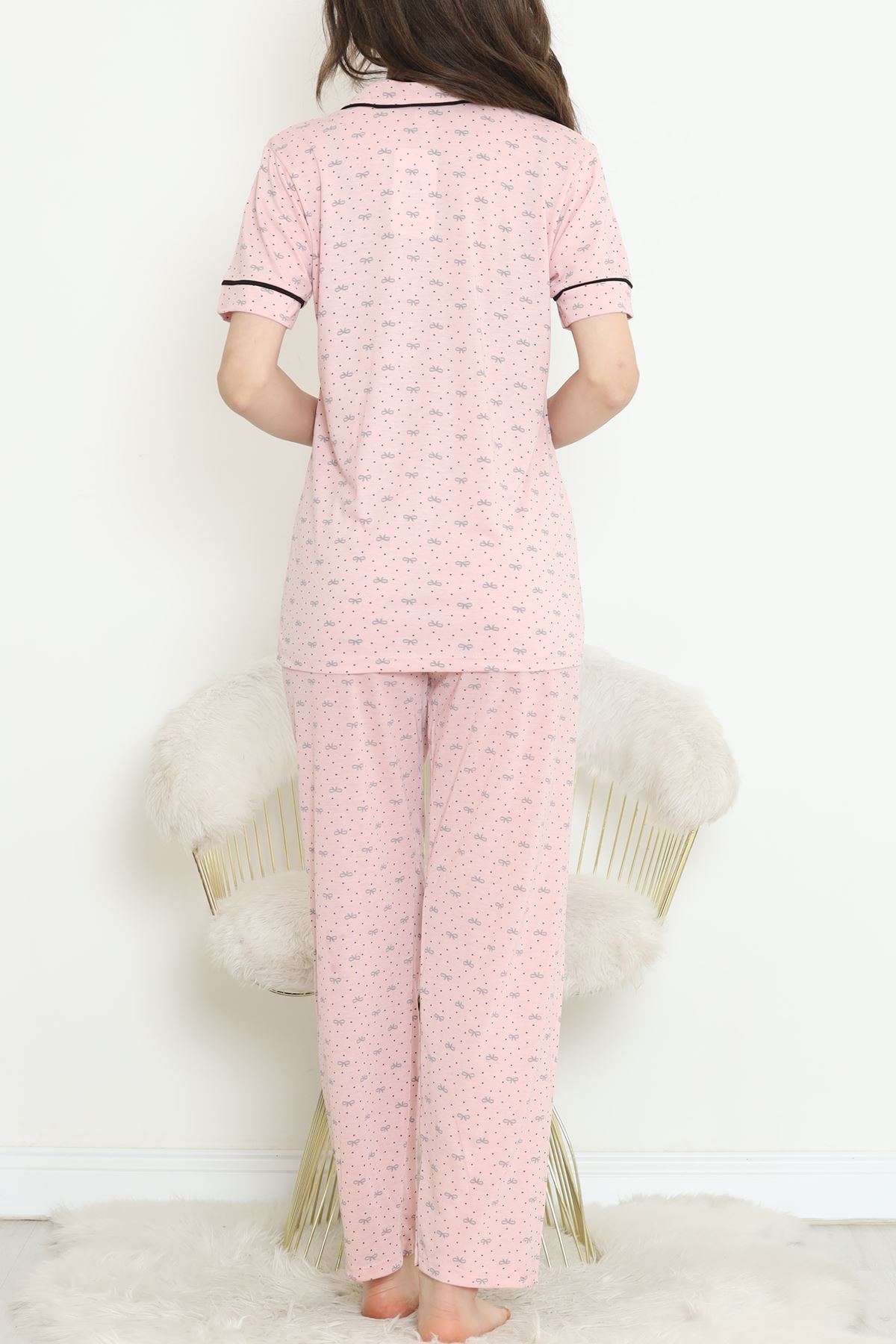 Poliviskon Arabiyeli Kısa Kollu Takım Pembegri - 927.1287.