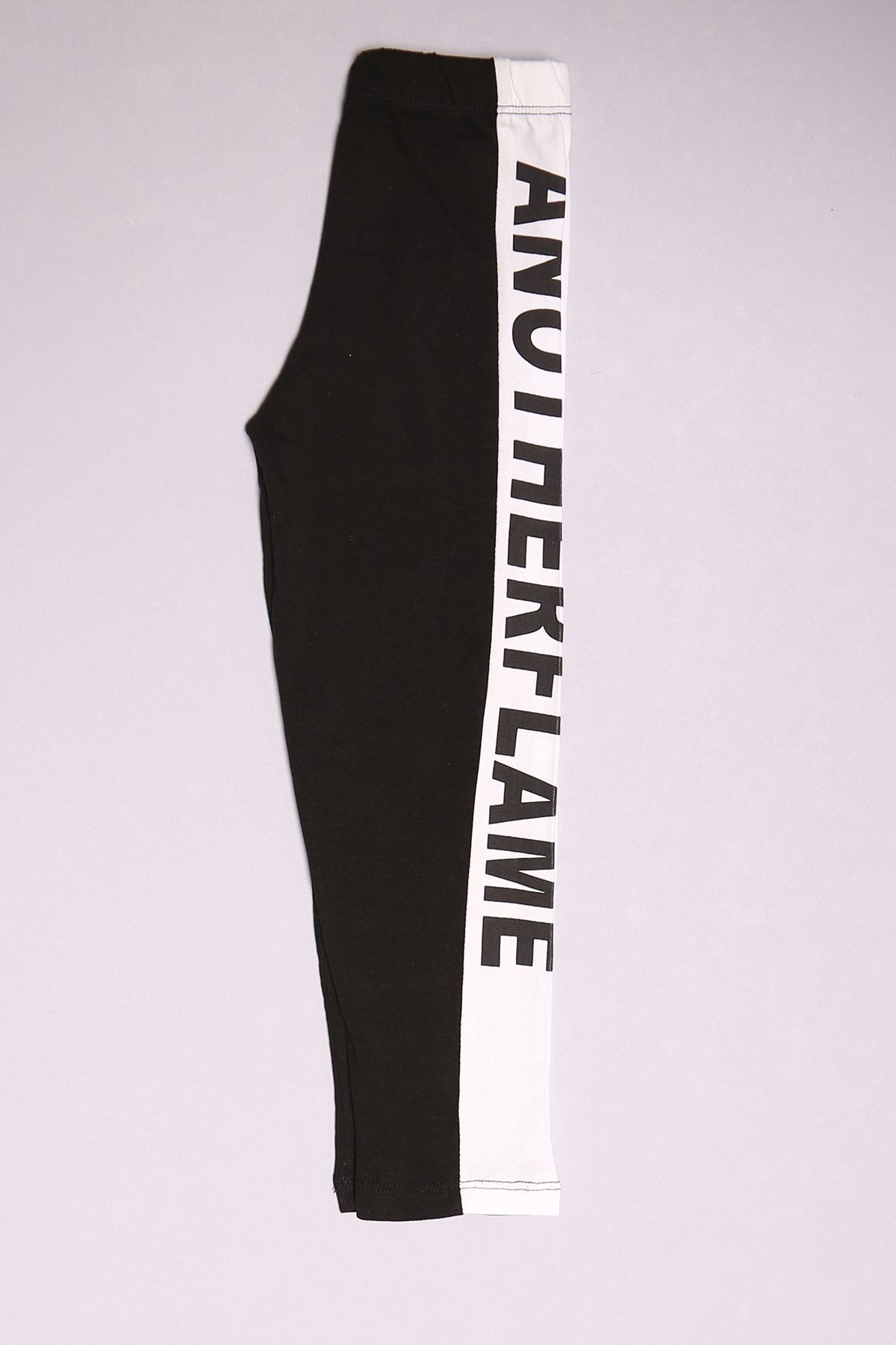 6-9 Yaş Çocuk Tayt Siyahbeyaz - 18137.1567.