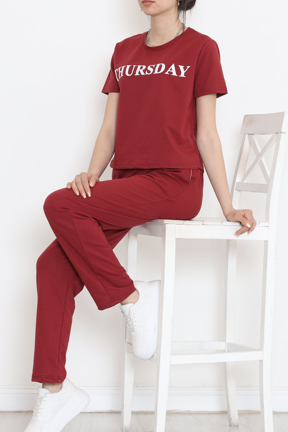 Jogger Eşofman Takımı Bordo - 16601.5238.