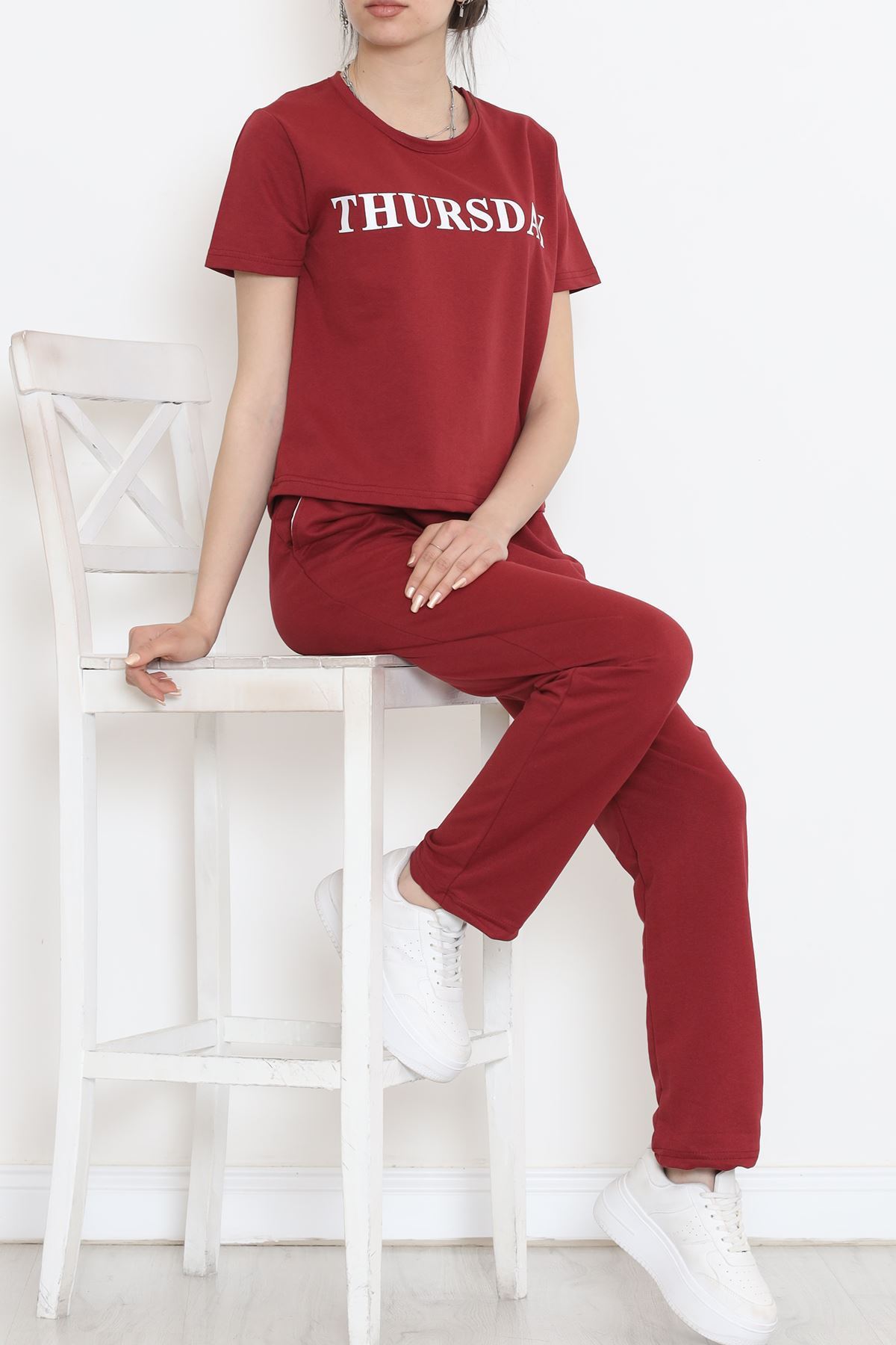 Jogger Eşofman Takımı Bordo - 16601.5238.