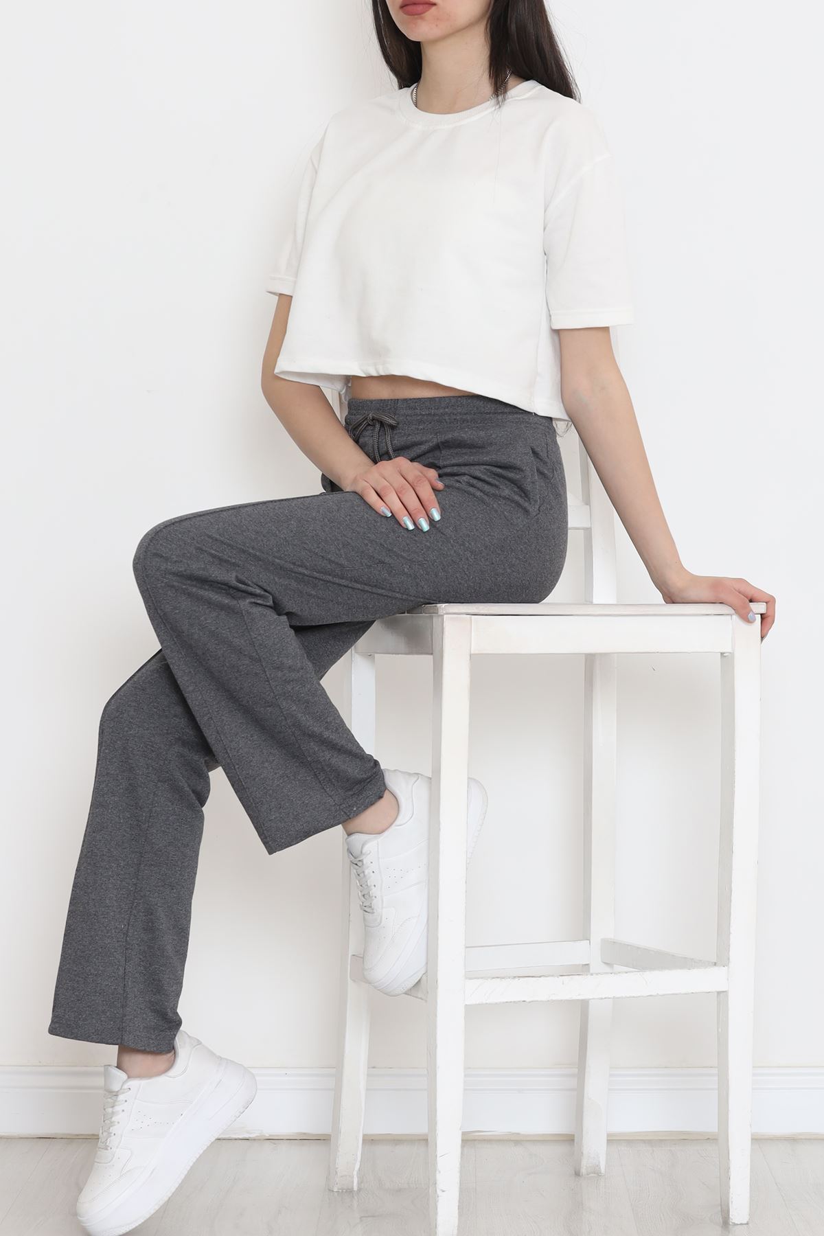 Çımalı Eşofman Altı Füme - 16577.1799.