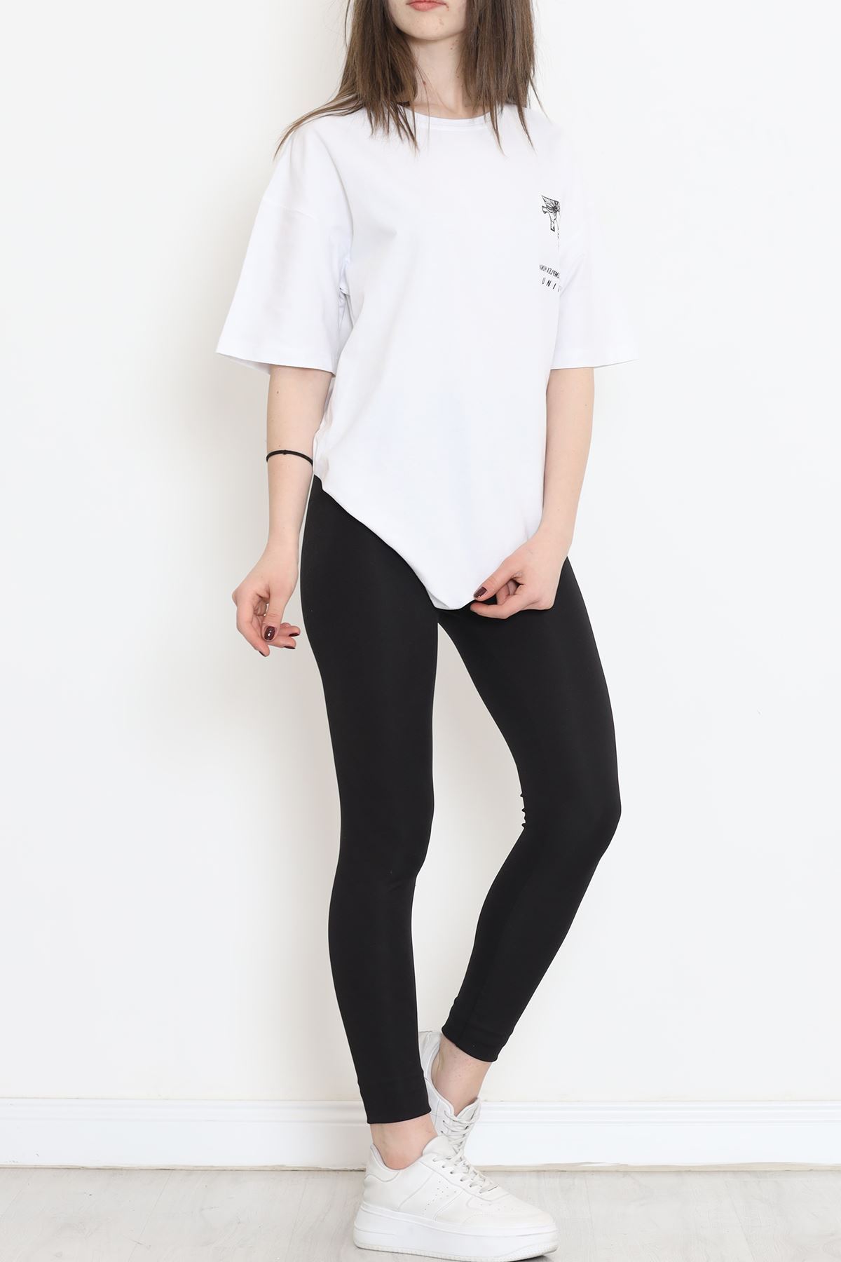 Baskılı Tişört Beyaz - 17379.1778.