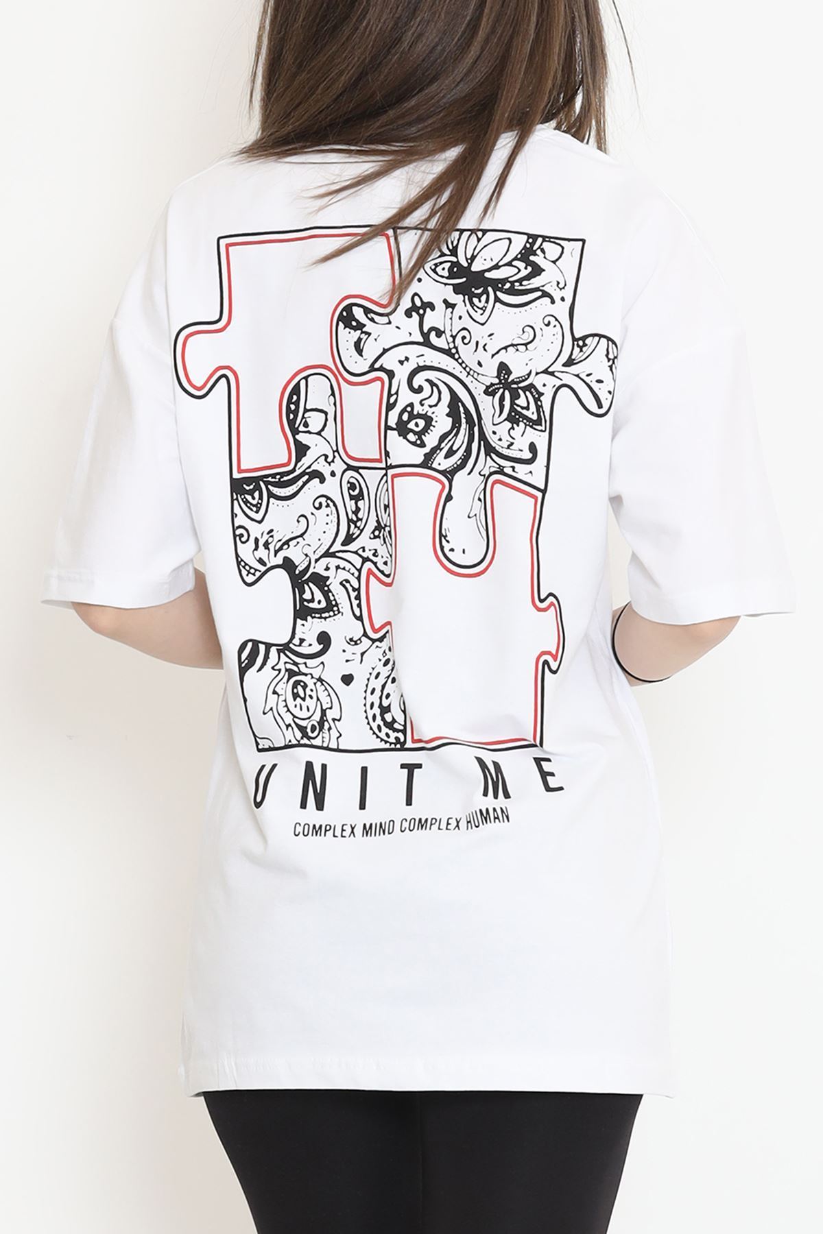 Baskılı Tişört Beyaz - 17379.1778.