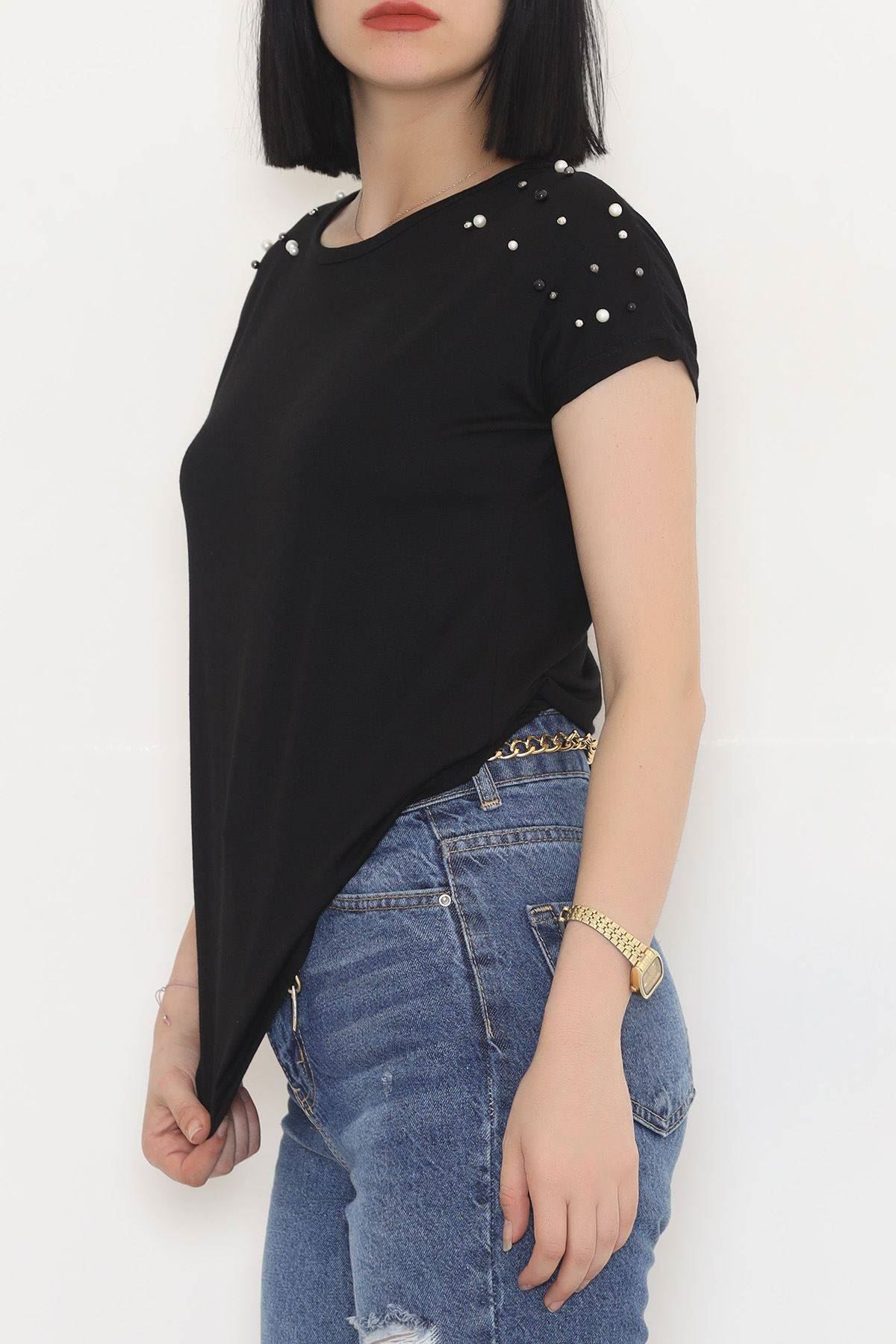 İnci Detaylı Bluz Siyah - 11278.599.