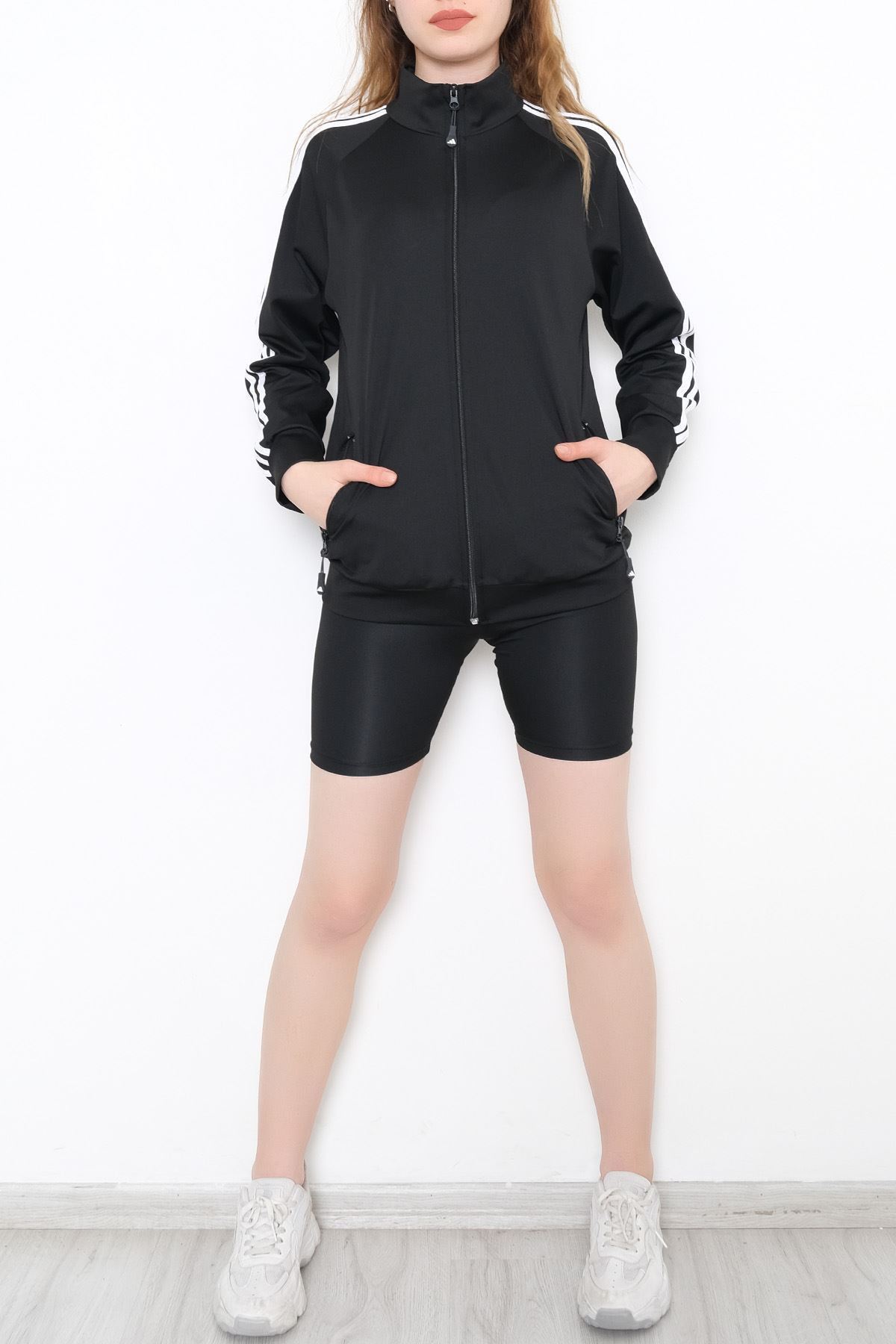 Şeritli Dalgıç Mont Siyah - 10757.053.