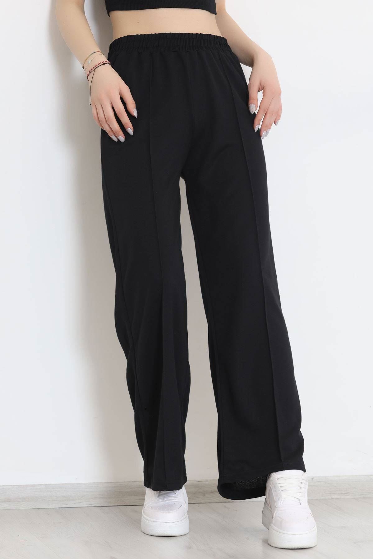 Çımalı Palazzo Eşofman Altı Siyah - 11241.1250.