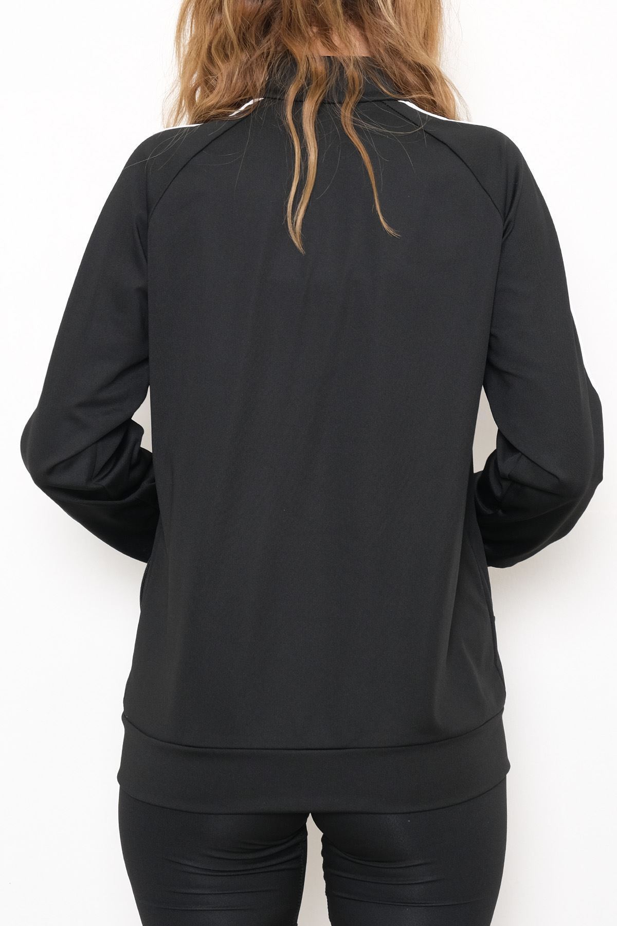 Şeritli Dalgıç Mont Siyah - 10757.053.