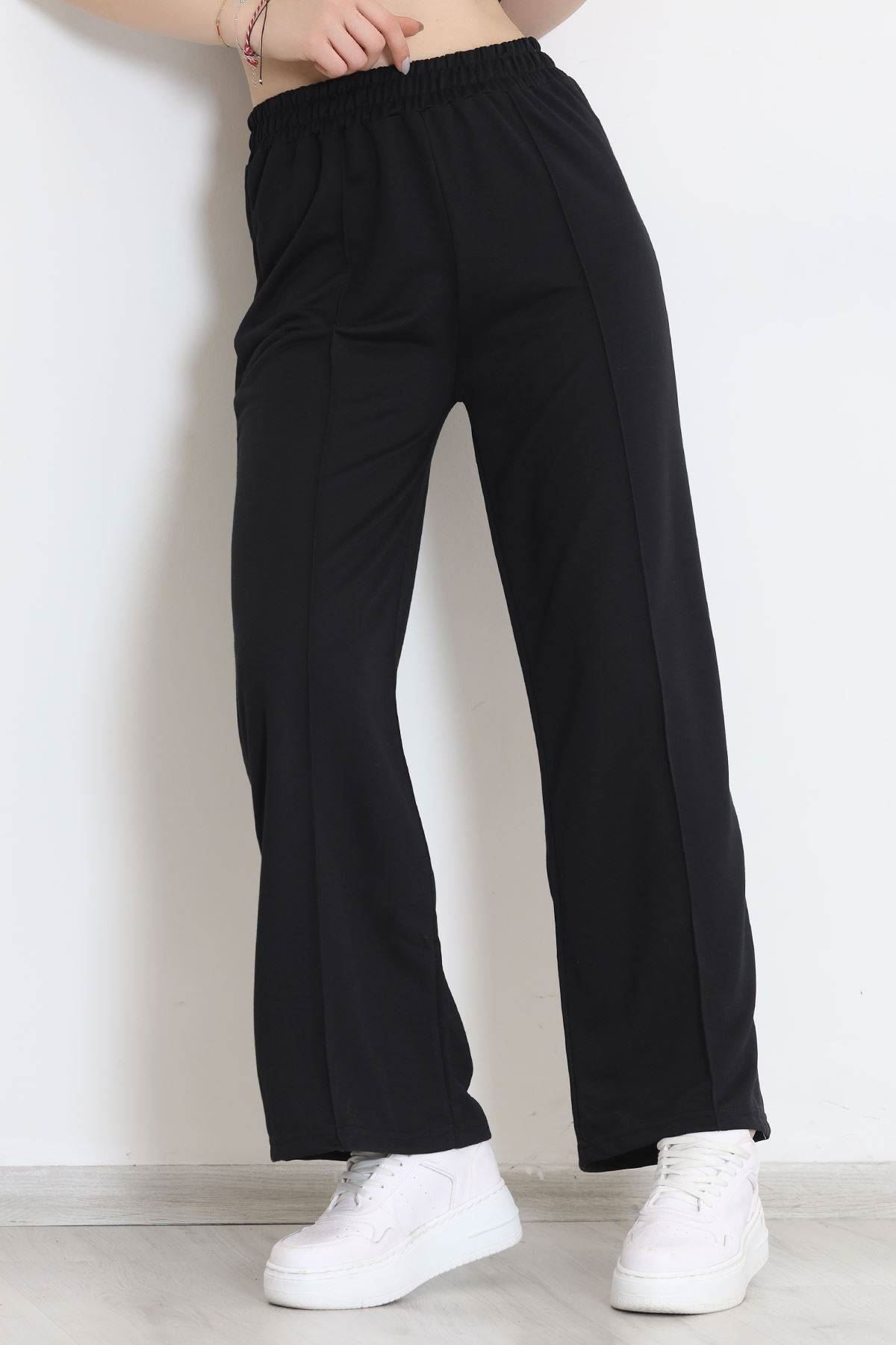 Çımalı Palazzo Eşofman Altı Siyah - 11241.1250.