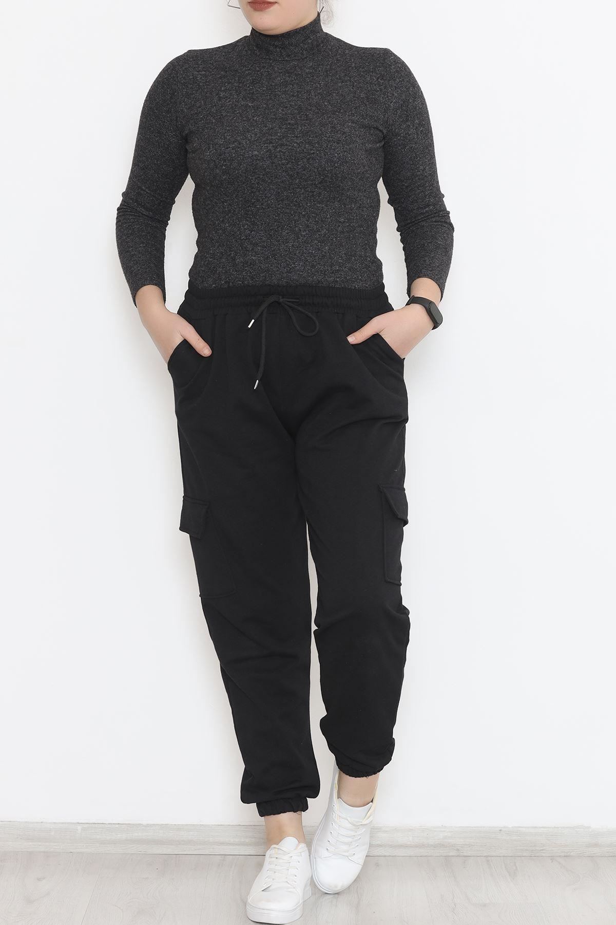 Büyük Beden Kargo Eşofman Altı Siyah - 12284.1250.