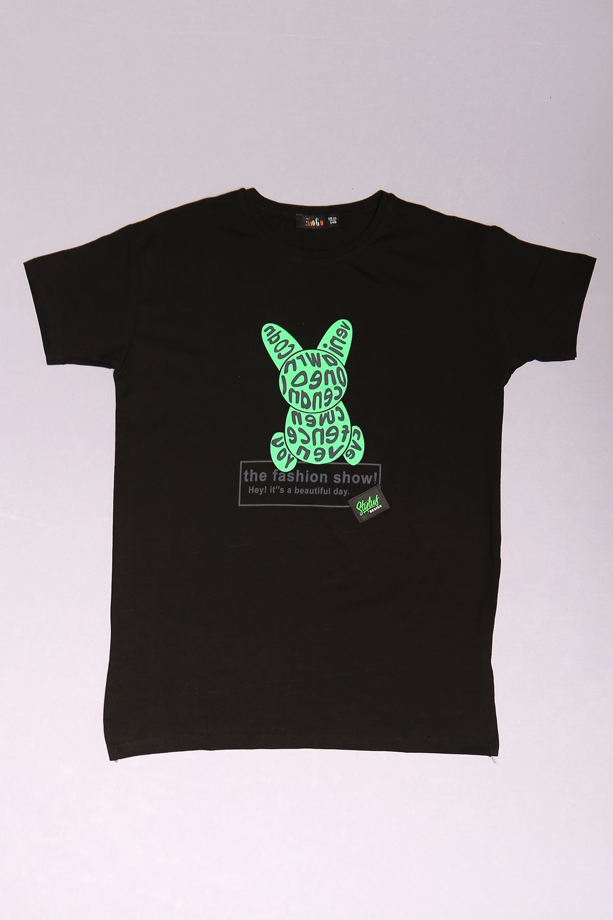 10-16 Yaş Çocuk Tişört Siyah - 17783.1567.