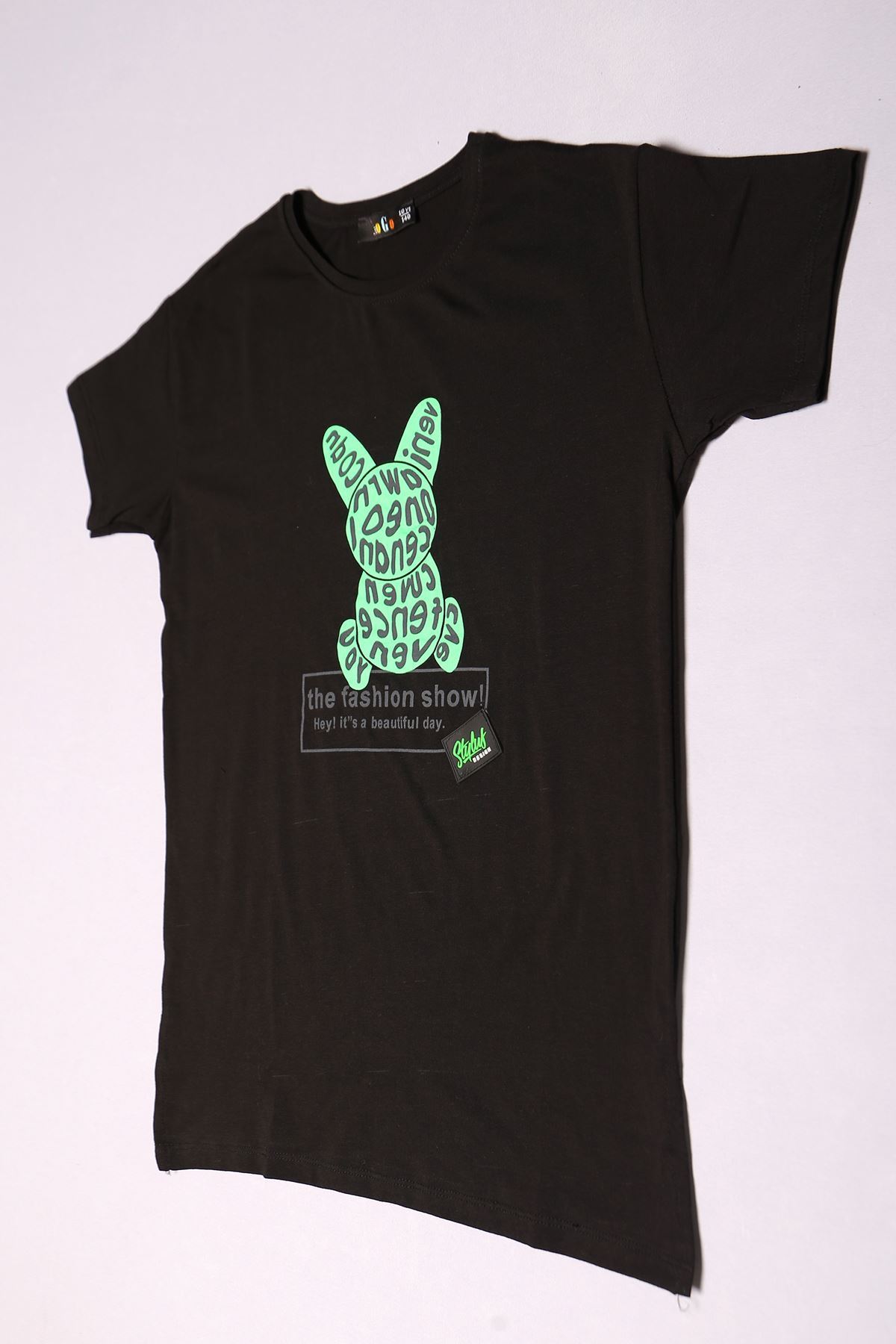 10-16 Yaş Çocuk Tişört Siyah - 17783.1567.