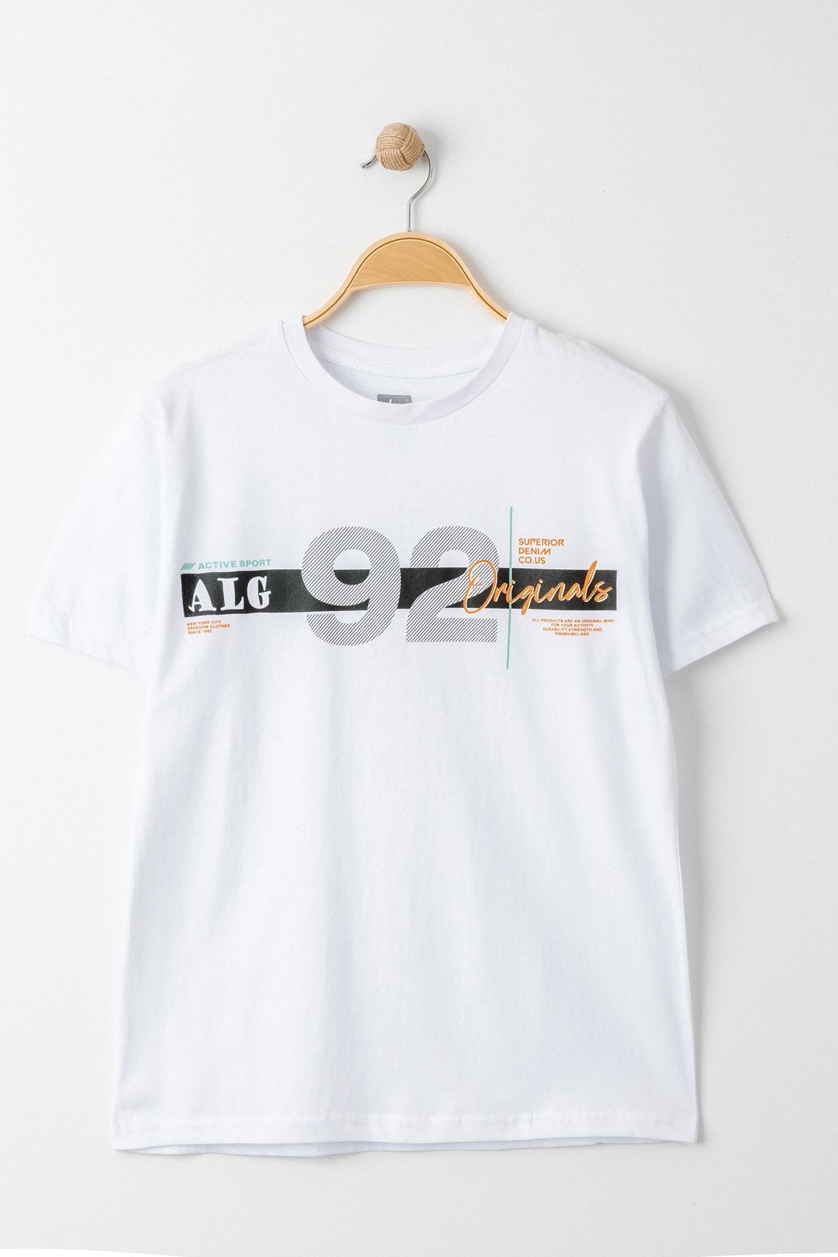 13-16 Yaş Erkek Tişört Beyaz - 427174.1576.