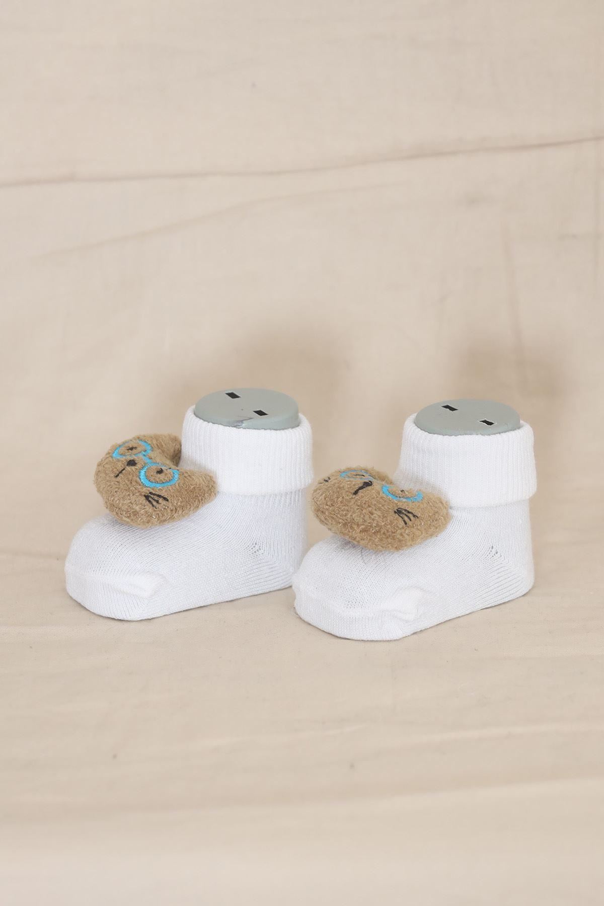 Bebek Çorabı Beyaz1 - 12044.264.