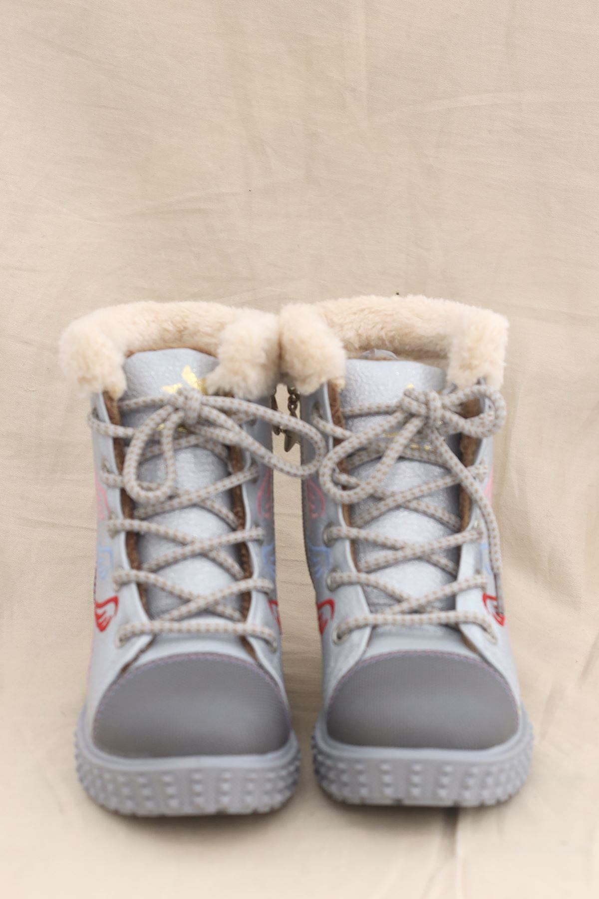 Bağcıklı Çocuk Botu Gümüş - 2323.264.