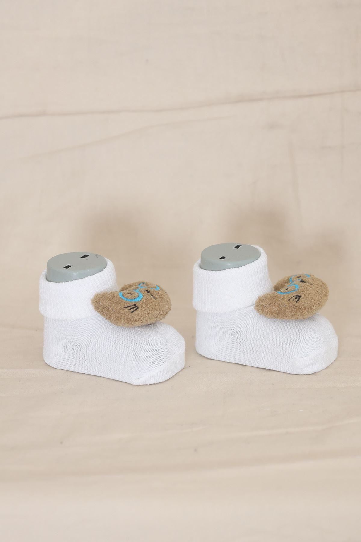 Bebek Çorabı Beyaz1 - 12044.264.