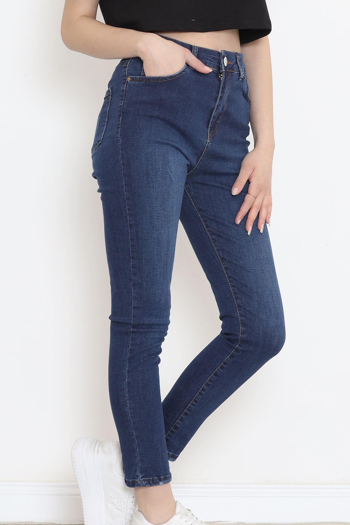 Süper Likra Kot Pantolon Mavi2 - 18200.1431.