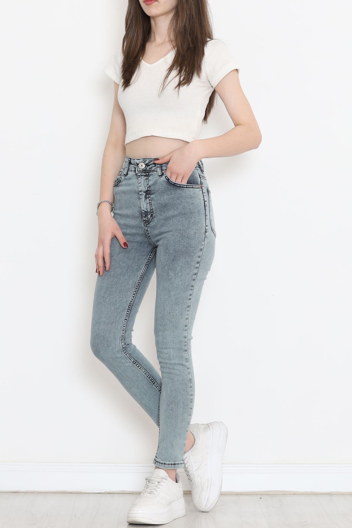 Süper Likra Kot Pantolon Açıkmavi1 - 18200.1431.