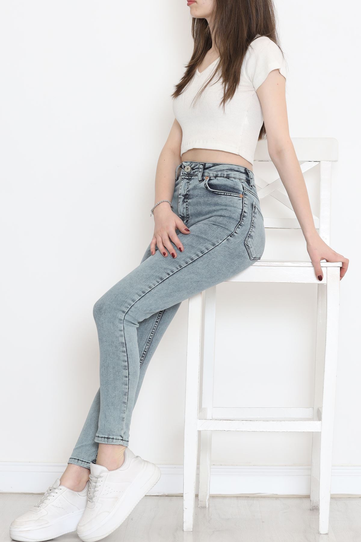 Süper Likra Kot Pantolon Açıkmavi1 - 18200.1431.