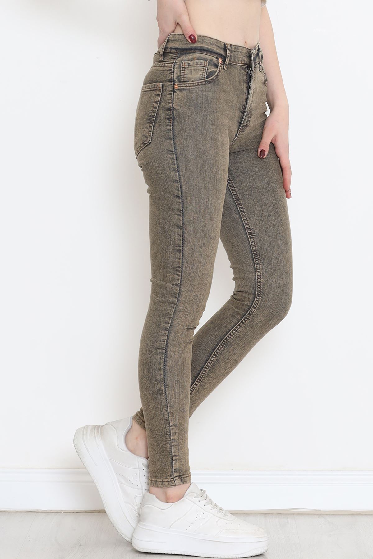 Süper Likra Kot Pantolon Kahve - 18200.1431.