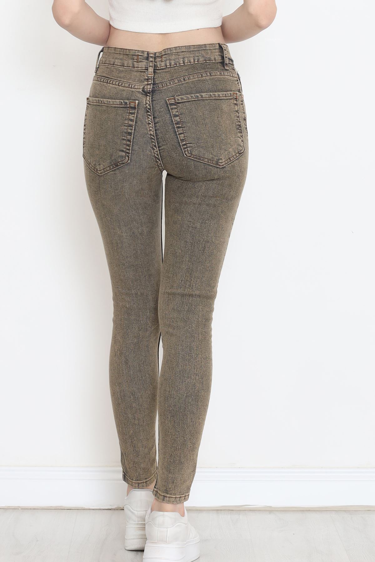 Süper Likra Kot Pantolon Kahve - 18200.1431.