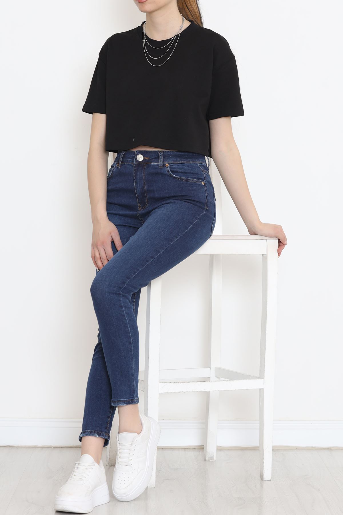 Süper Likra Kot Pantolon Mavi2 - 18200.1431.