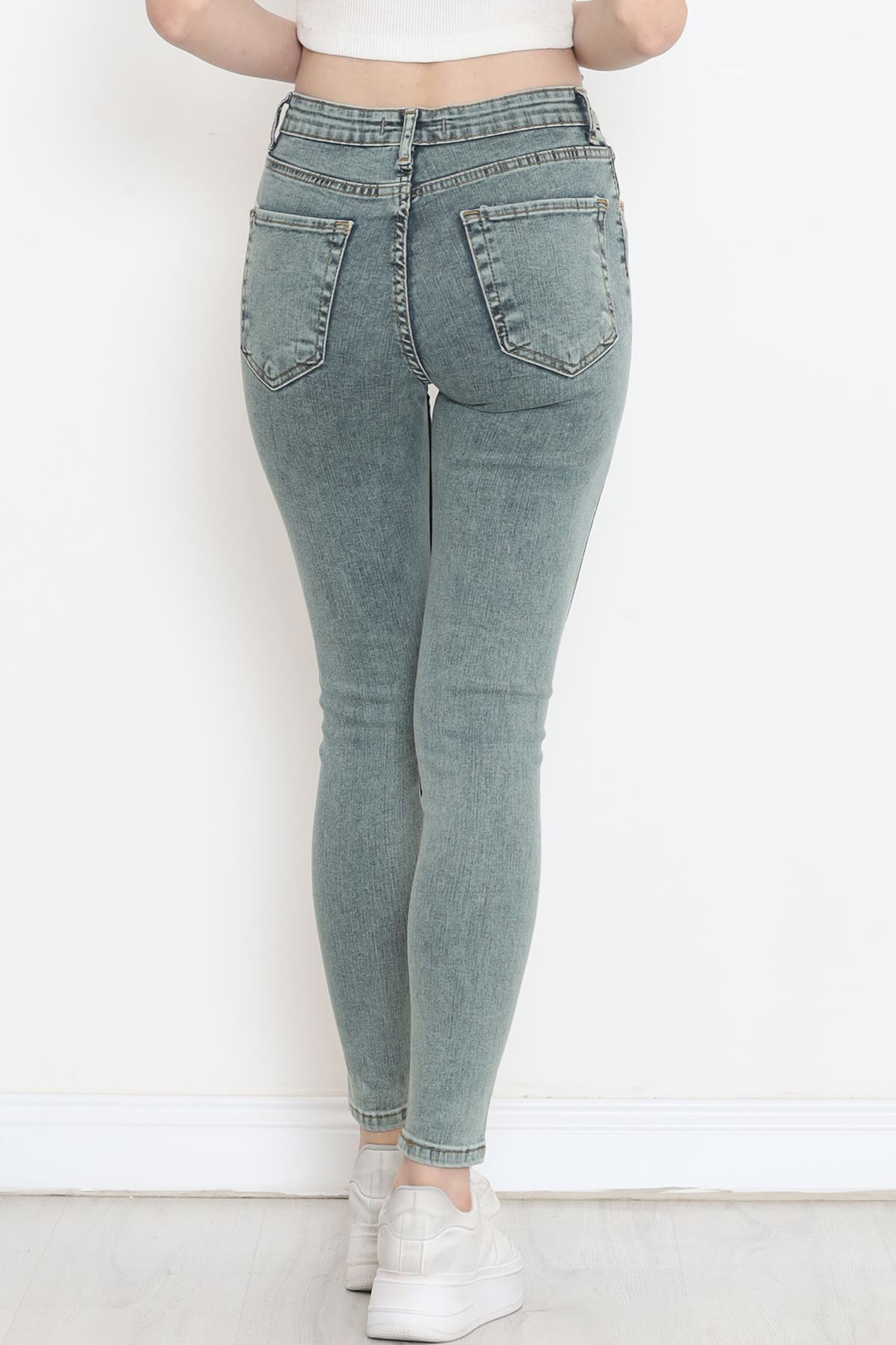 Süper Likra Kot Pantolon Yeşil - 18200.1431.